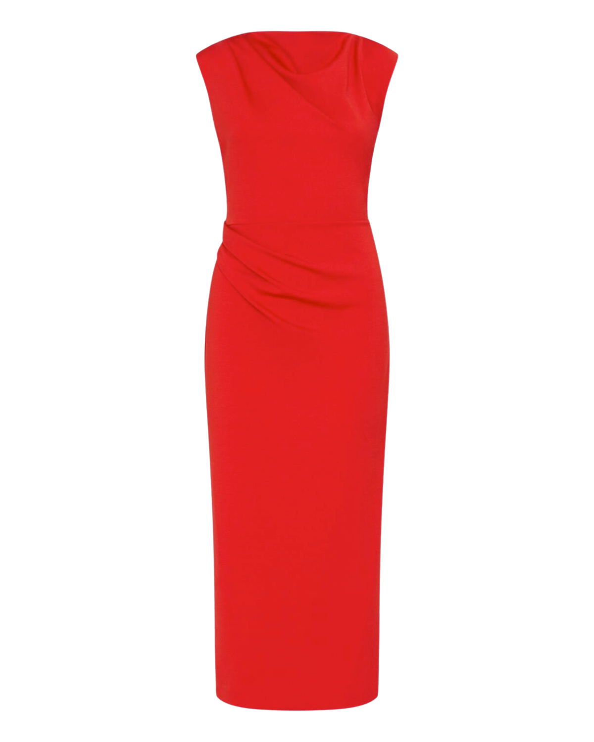 Red jersey midi dress online