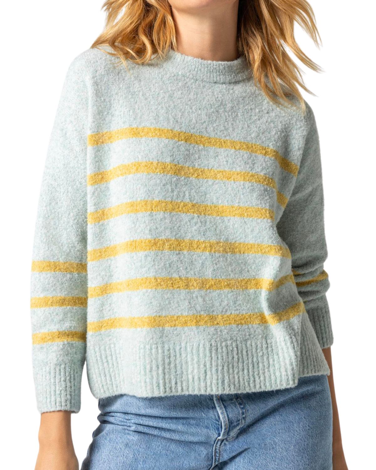 Simple Stripe V-Neck Pullover