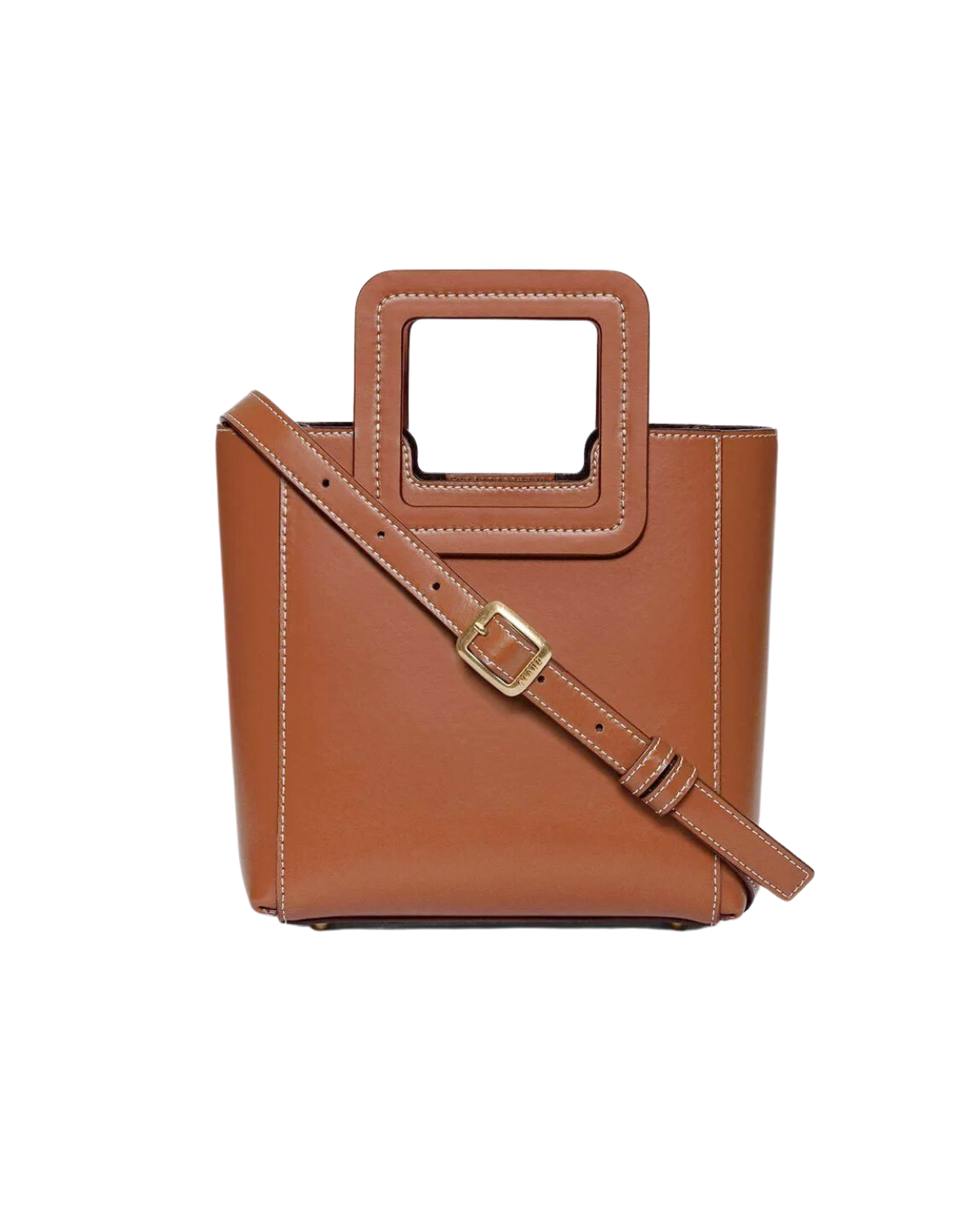 Staud Brown Mini Shirley Bag