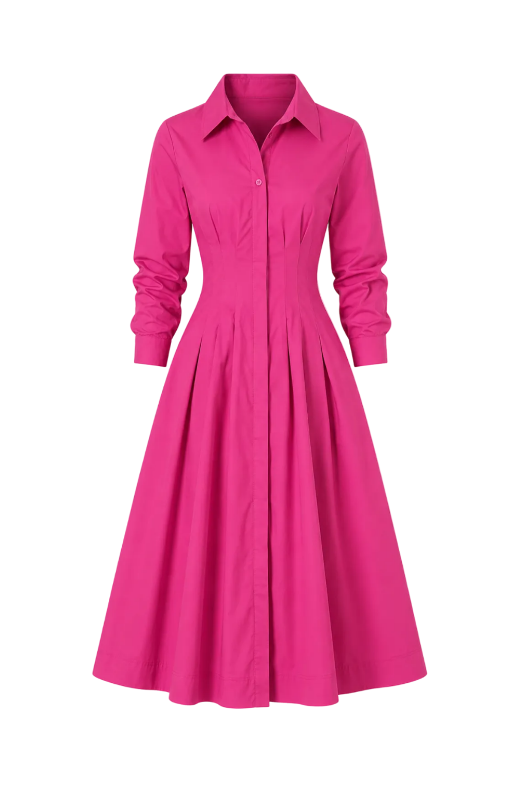 Jazz Pintuck Midi Dress in Bougainvillea | Simkhai