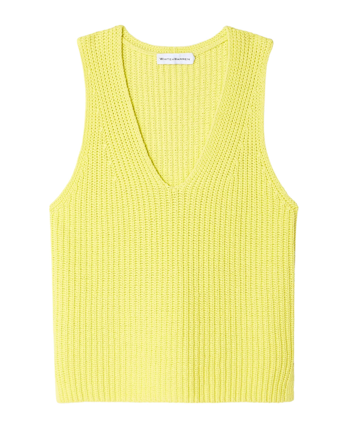 Cotton Tape Sleeveless Ribbed VNeck (Sunbeam) – Wrabyn