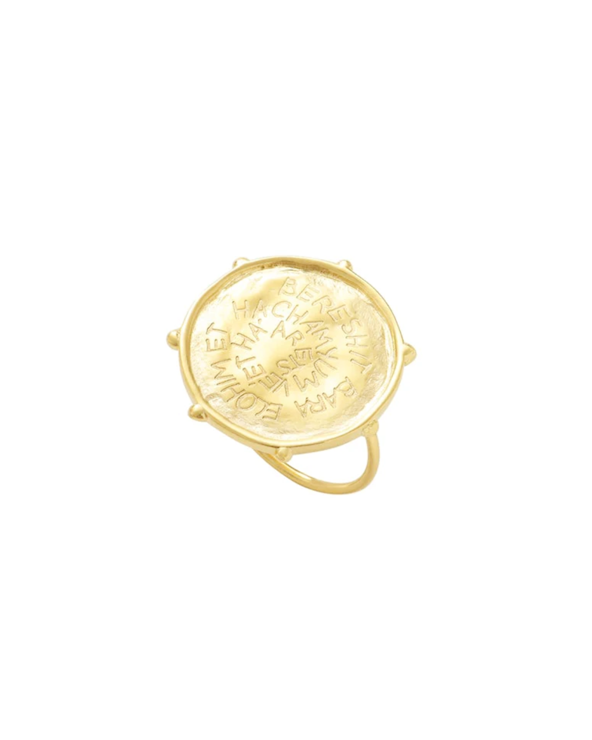 Eden Ring 5.5 (Brass Gold Plated &amp; Zirconias)