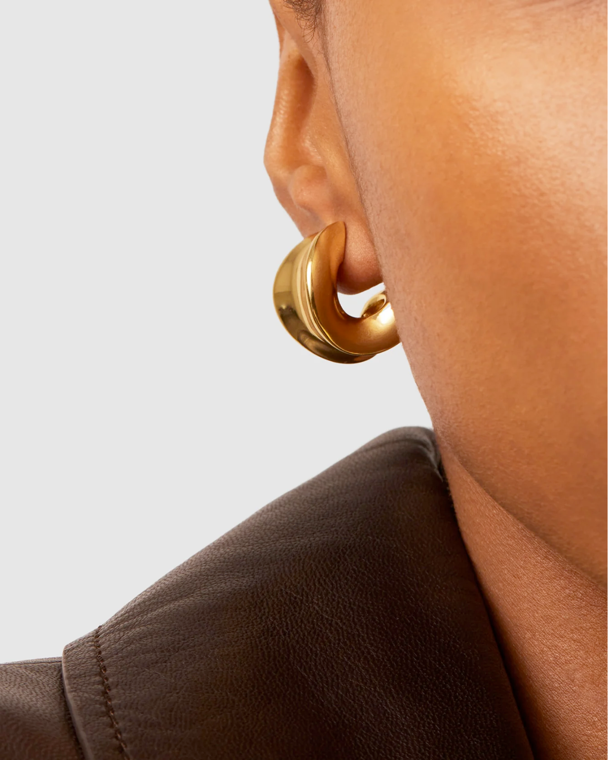 Chunky Gold Hoops | Small
