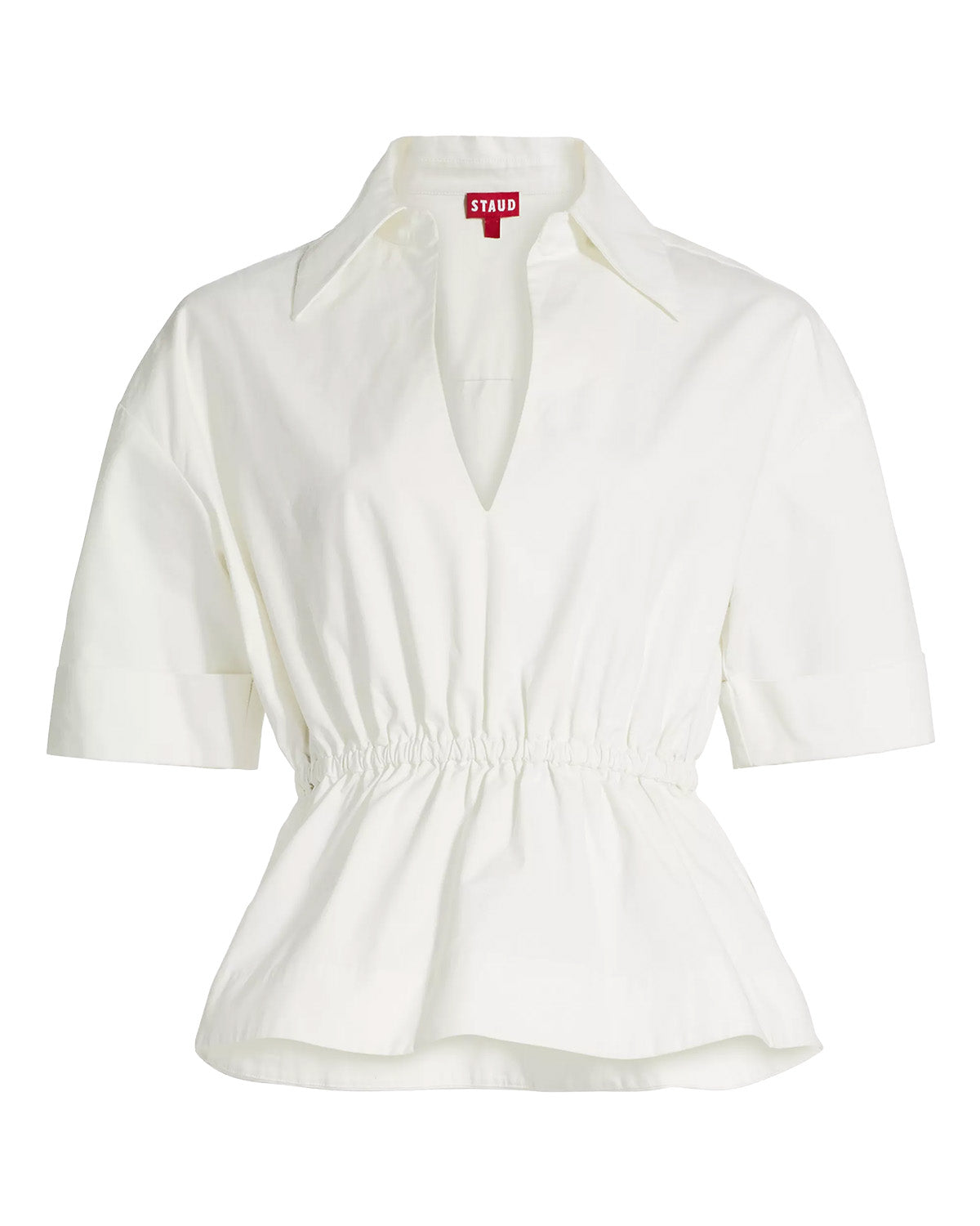 Bristol Ruched Top (Ivory)