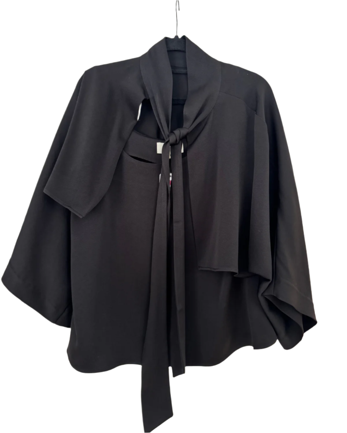 Cape Sleeve Top (Black)