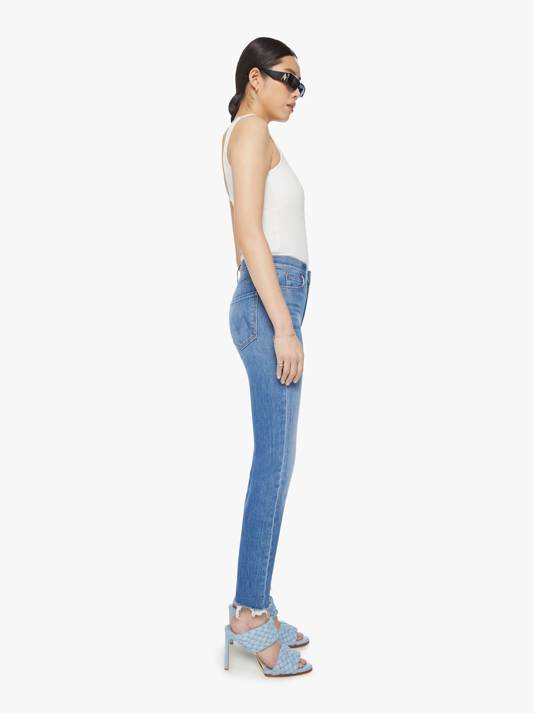 Mid Rise Dazzler Ankle Fray Denim (New Sheriff in Town)