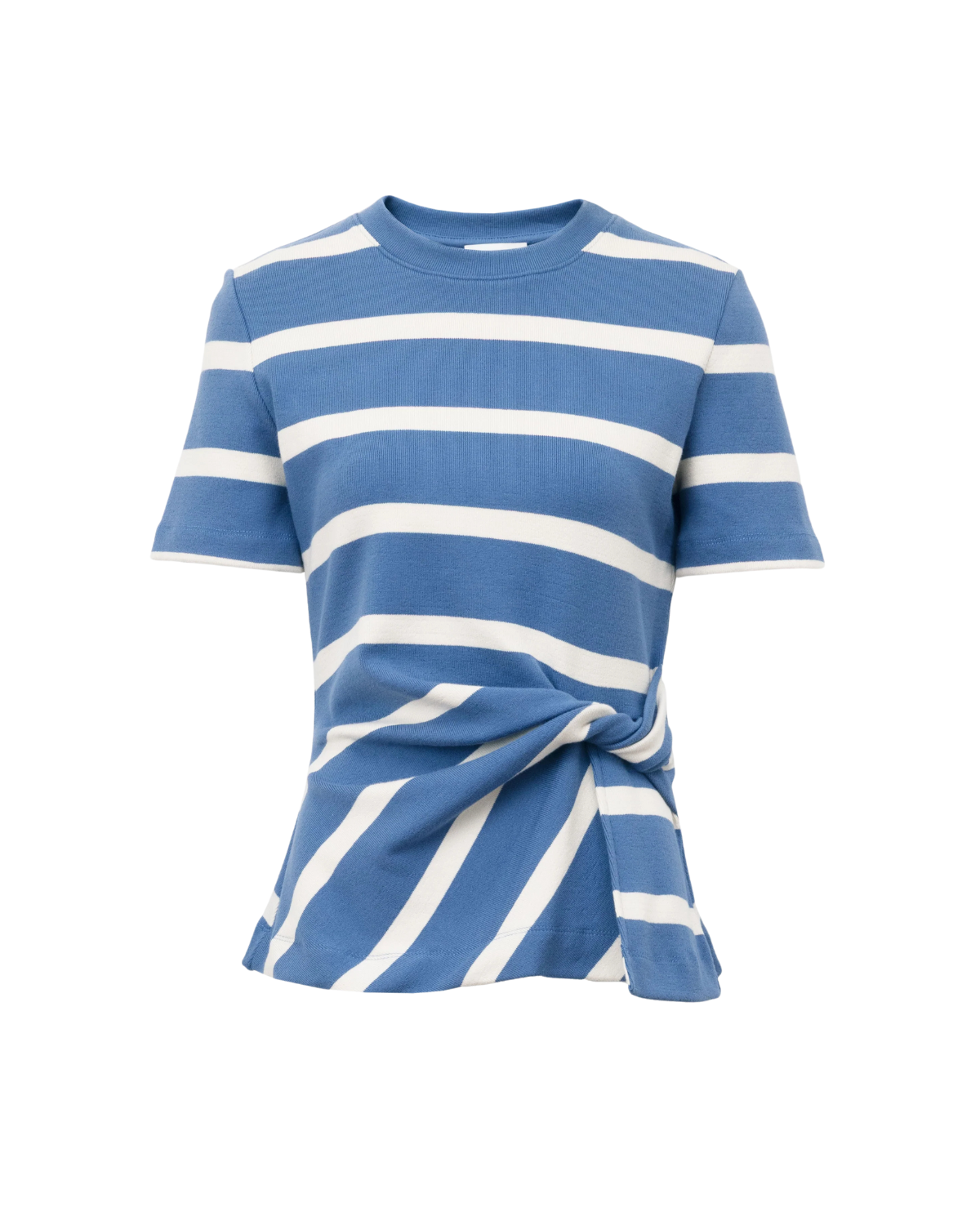 SS Carlita Top (French Blue/Cream Wide Stripe)