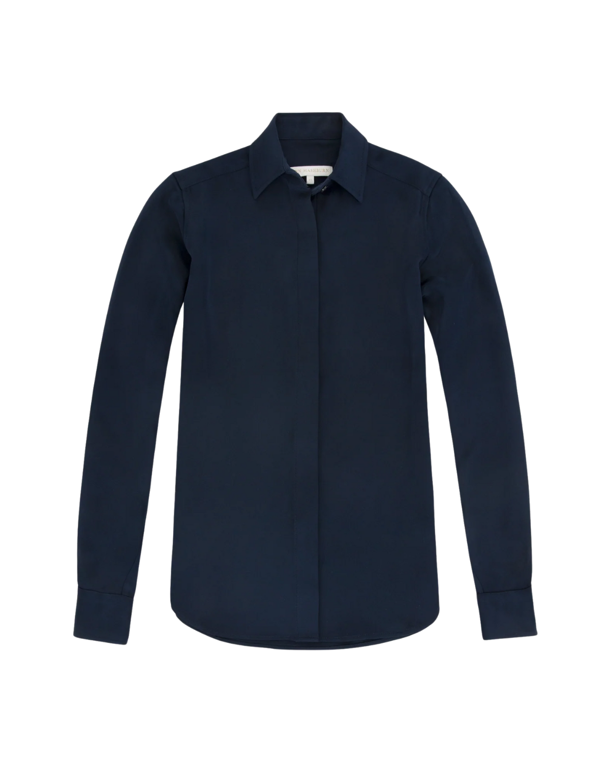 Icon Blouse (Navy Silk)