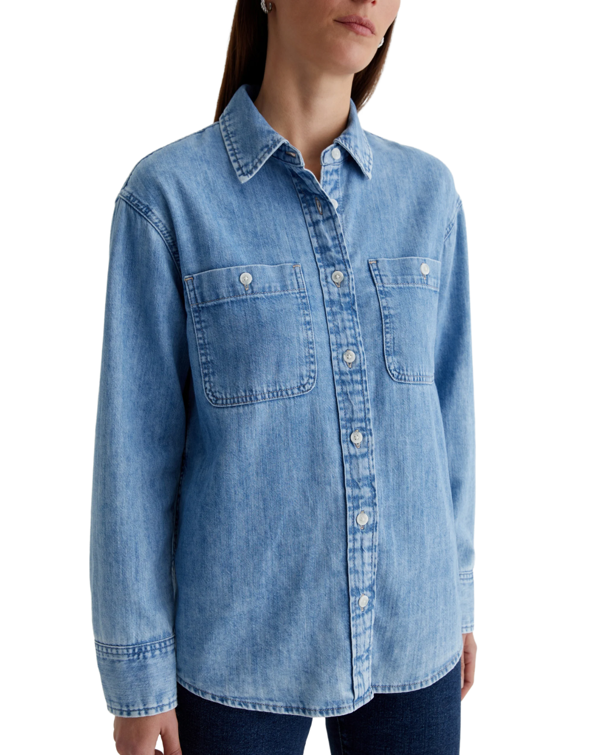 Leny Classic Denim Shirt (Salt Water)