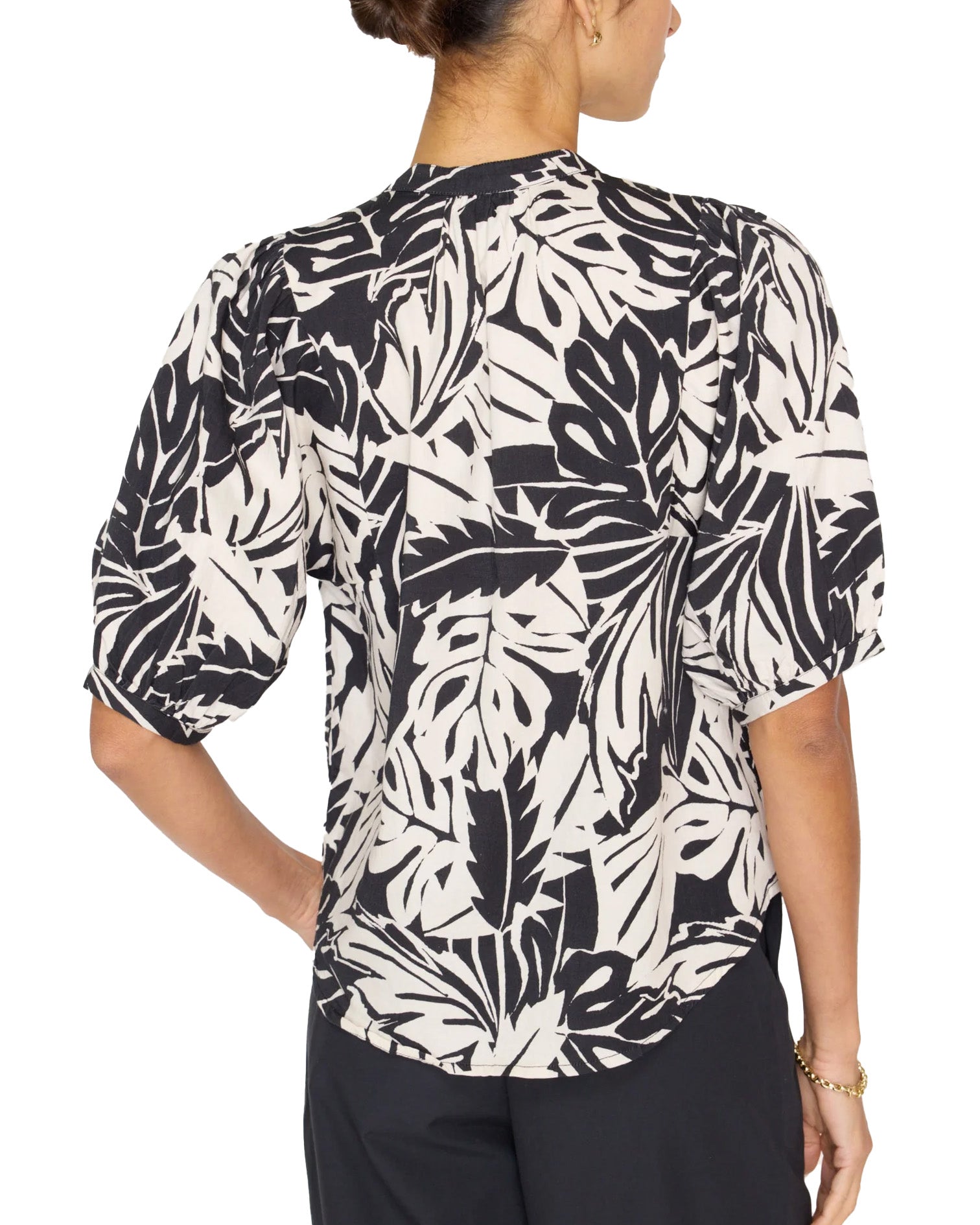 Asteria Printed Blouse (Palm Combo)