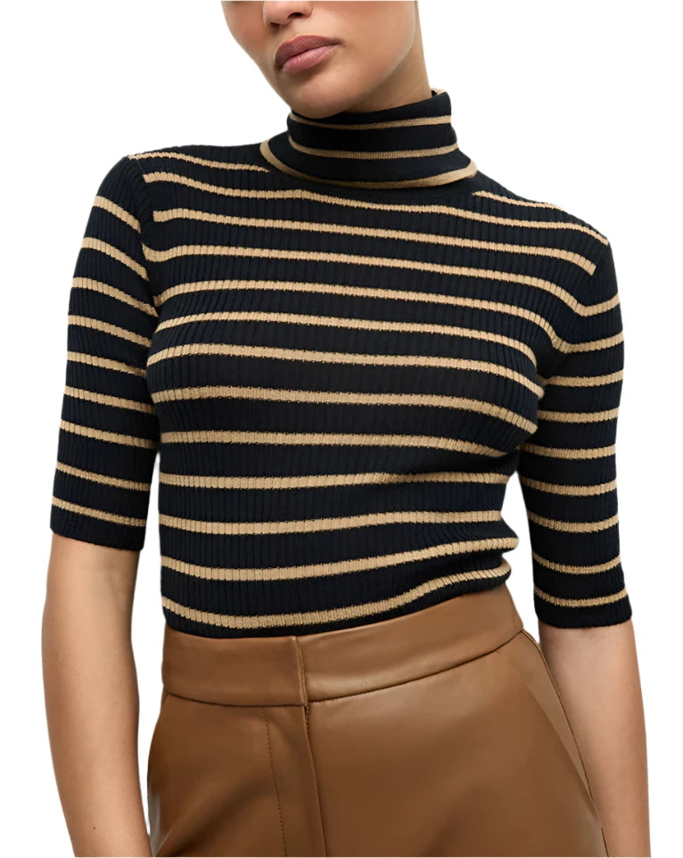 Katrina Sweater (Navy/Khaki)