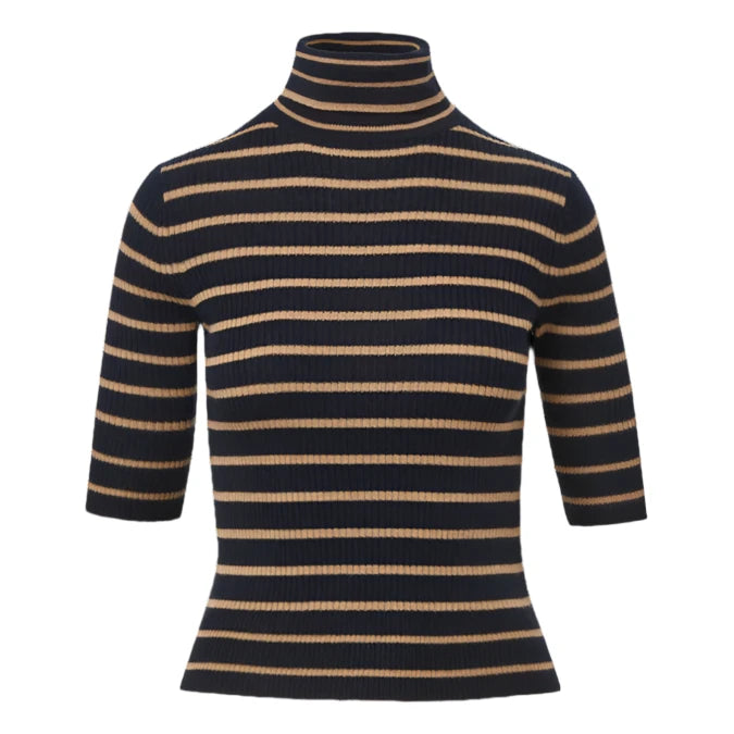 Katrina Sweater (Navy/Khaki)