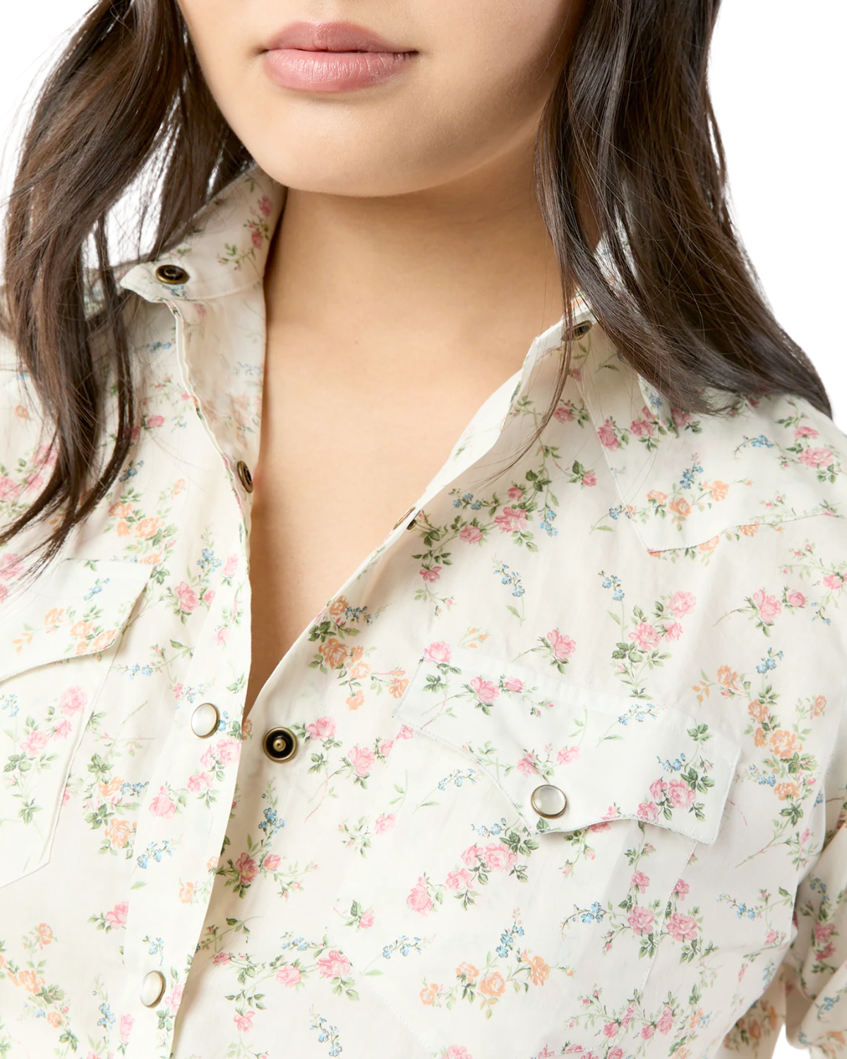 Western Shirt (Ivory/Multi Liberty Print)