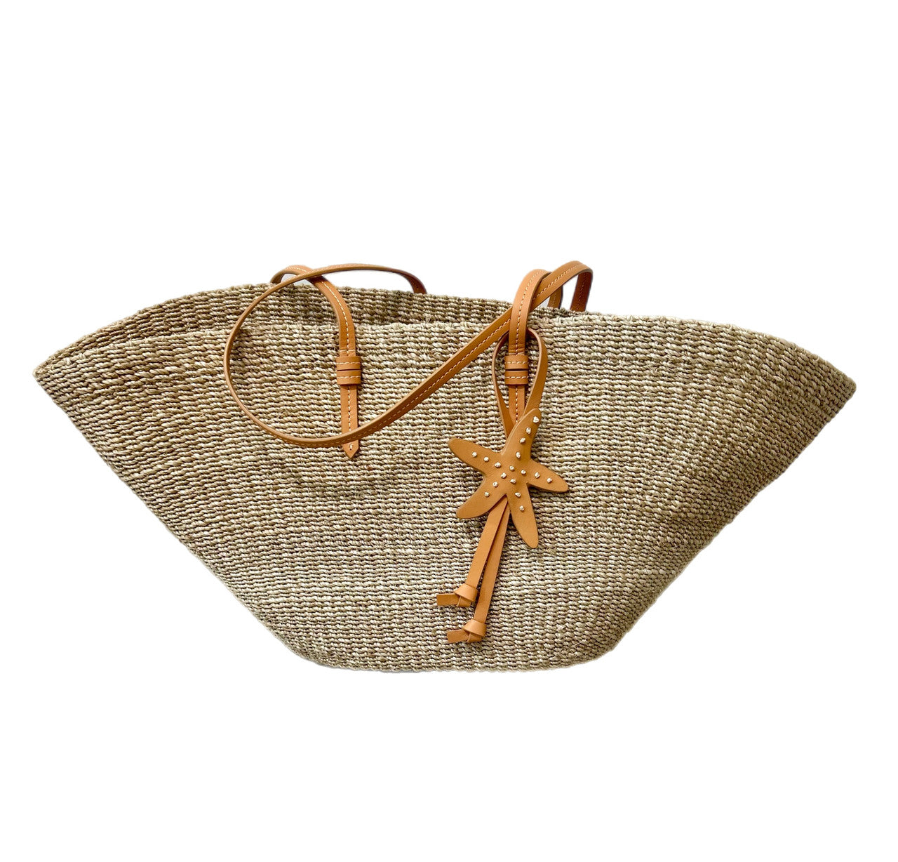 The East West Charm Tote (Natural/Harness)