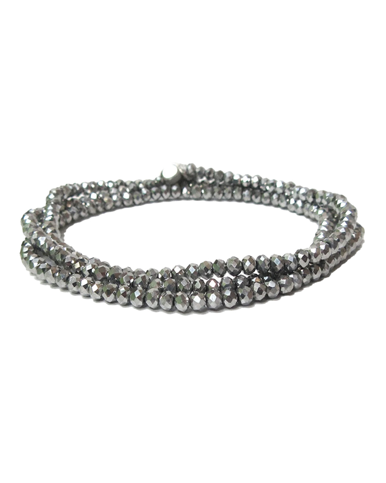 Mini Stretch Wrap Bracelet (Silver)
