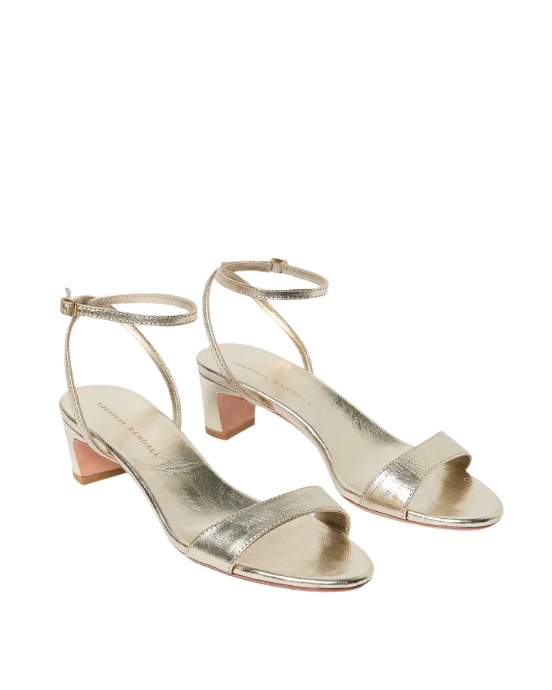 Alice Simple Mid-Heel Sandal (Champagne)