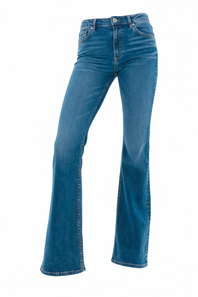 Long denim cut jeans