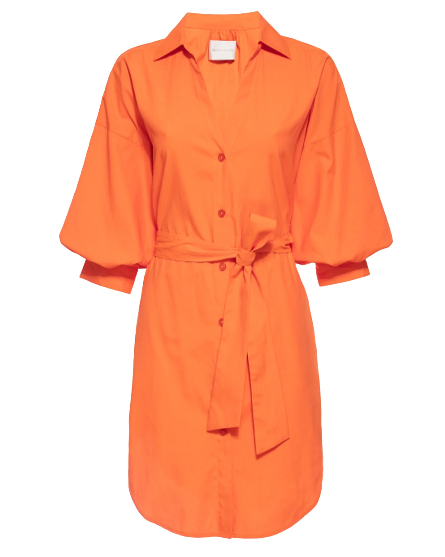 Kate Belted Dress (Tangerine)