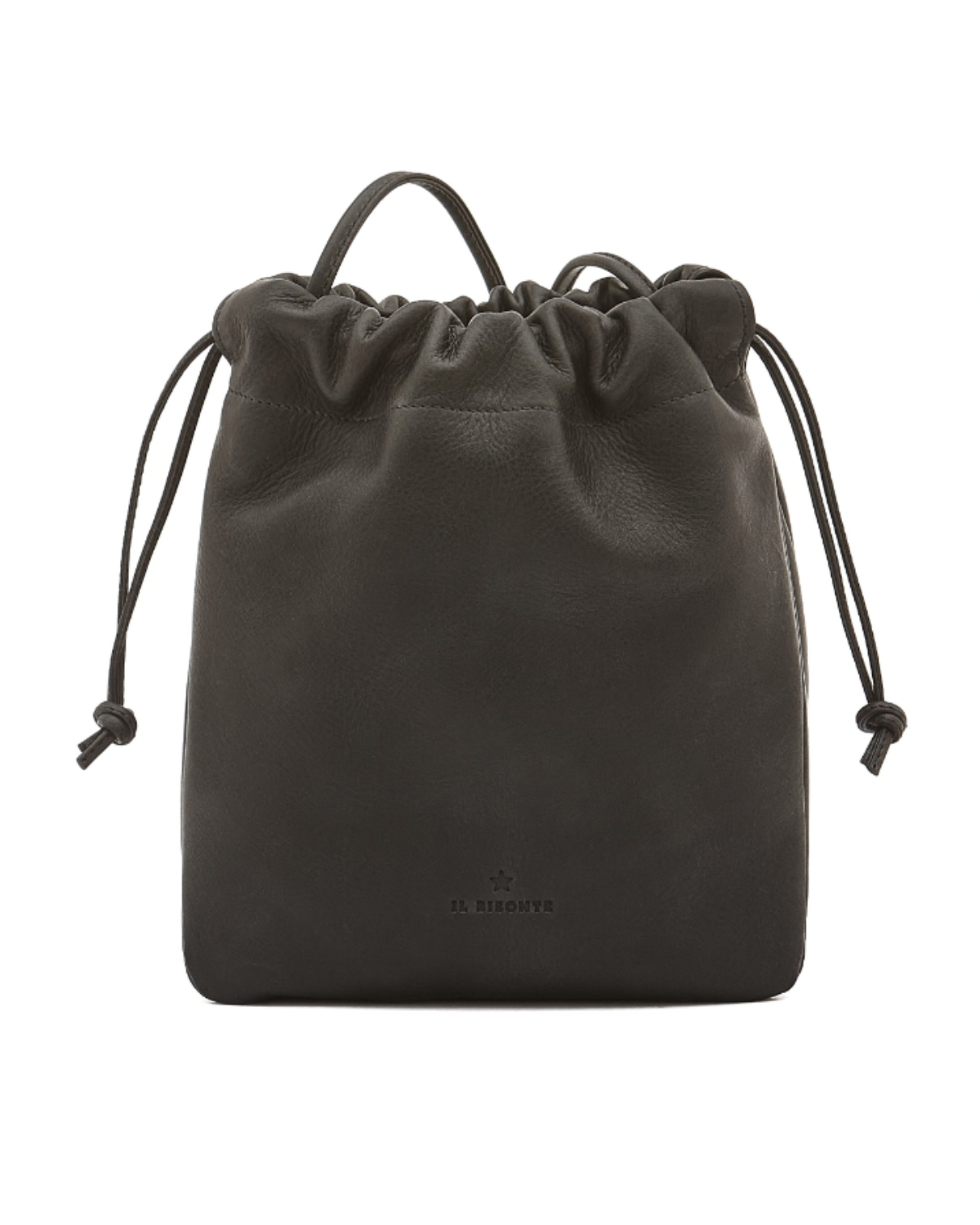 Cowhide Bucket Bag (Black)