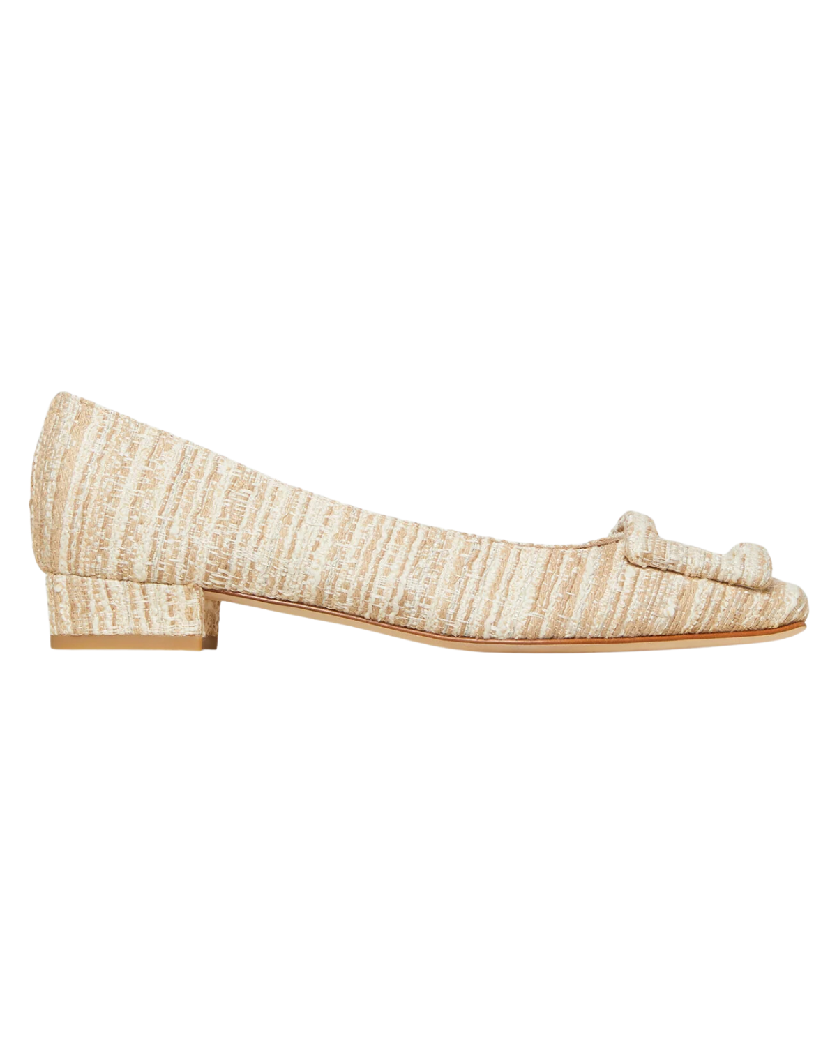 Buckle Shoe (Rafia Textured Tweed)
