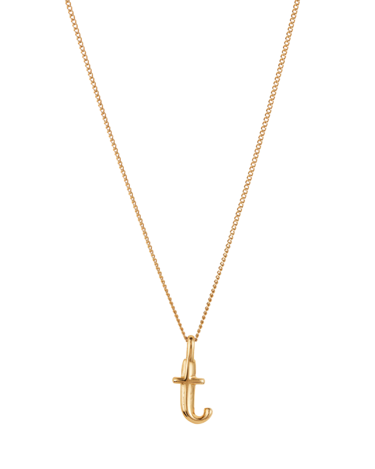 Monogram Necklace - T (Gold)