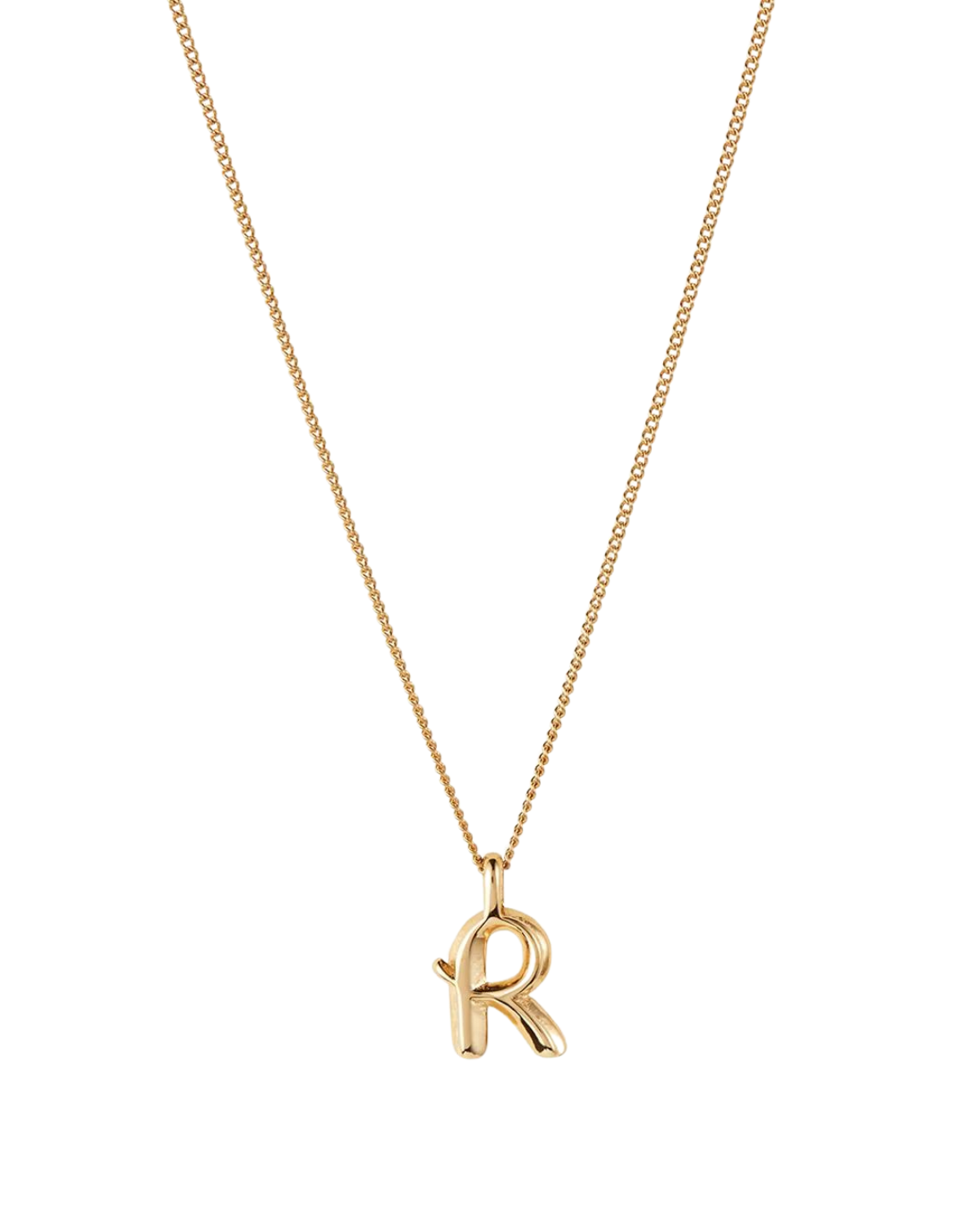 Monogram Necklace - R (Gold)