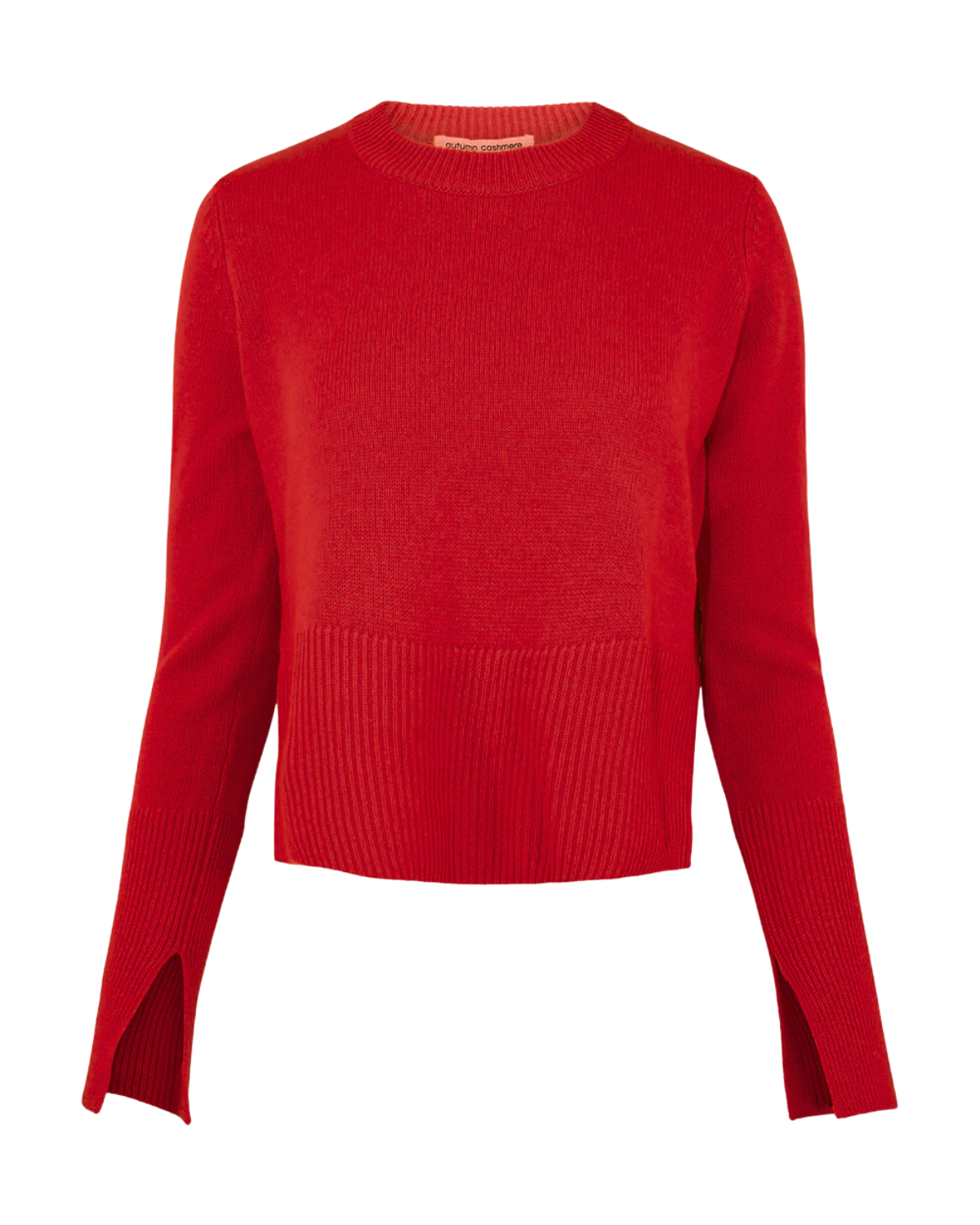 Boxy Crewneck Sweater w/ Slits (Blazer)