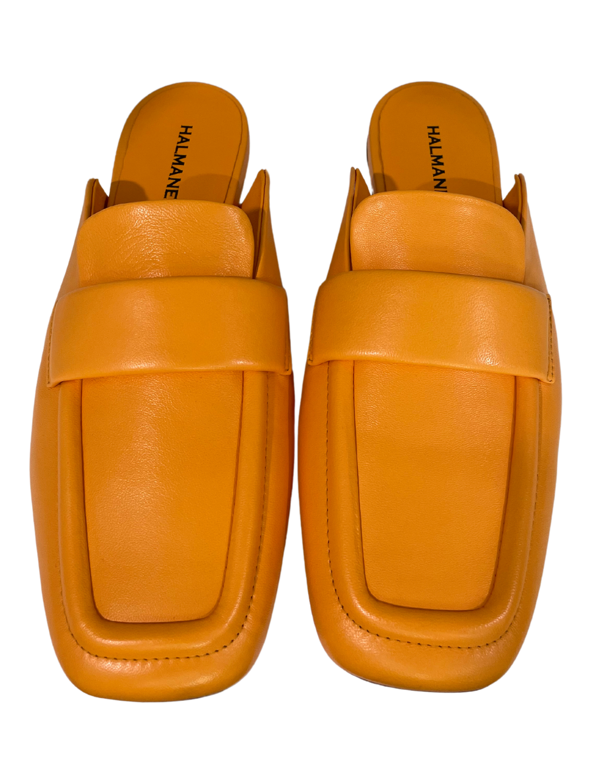 Leather Flat Loafer (Baron Orange)