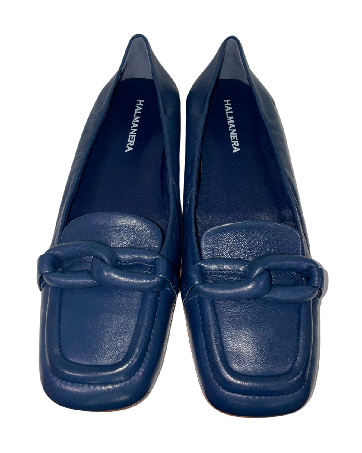 Flat with Soft Buckle Detail (Baron Navy)