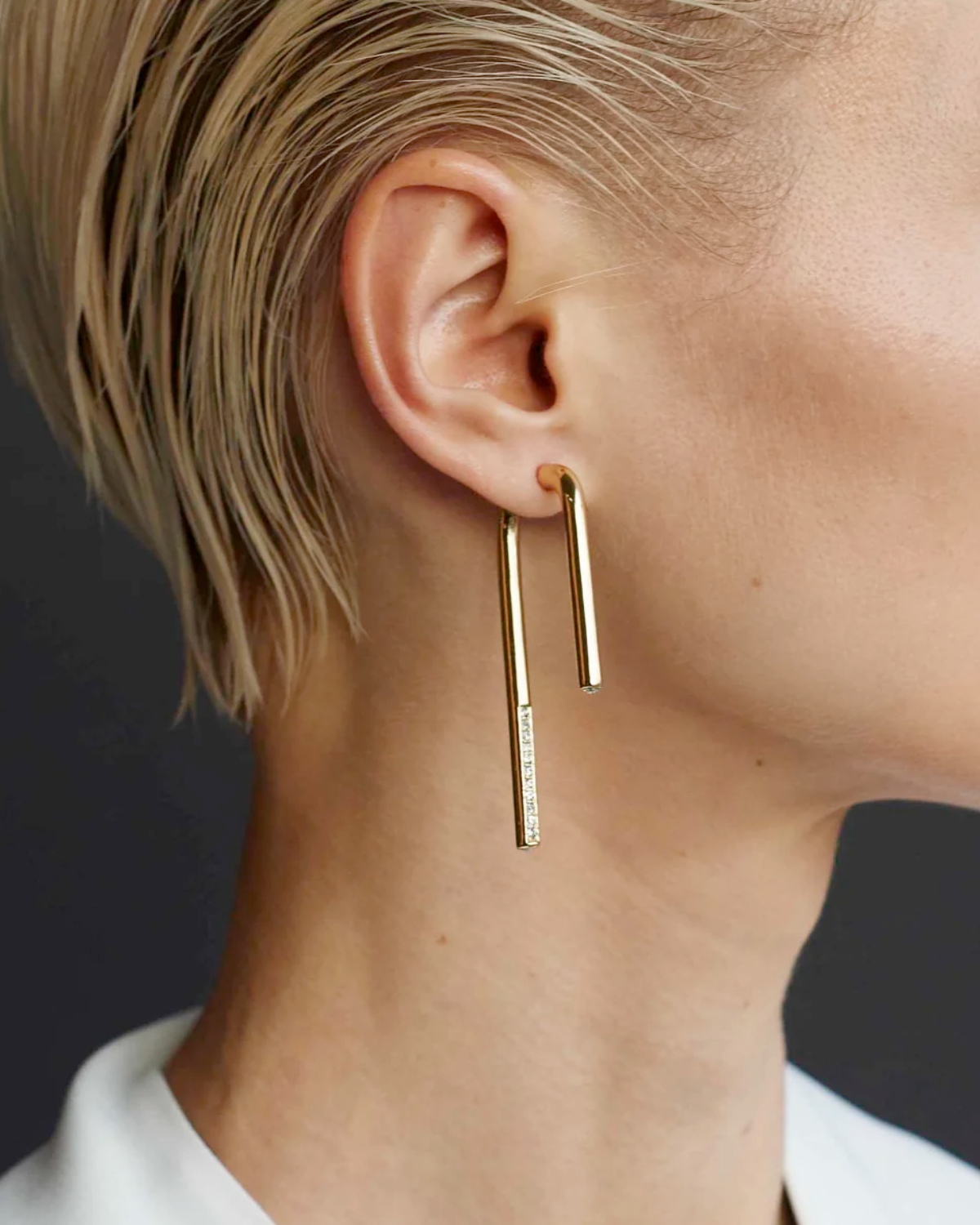 Celeste Drop Earrings (Gold/Crystal)