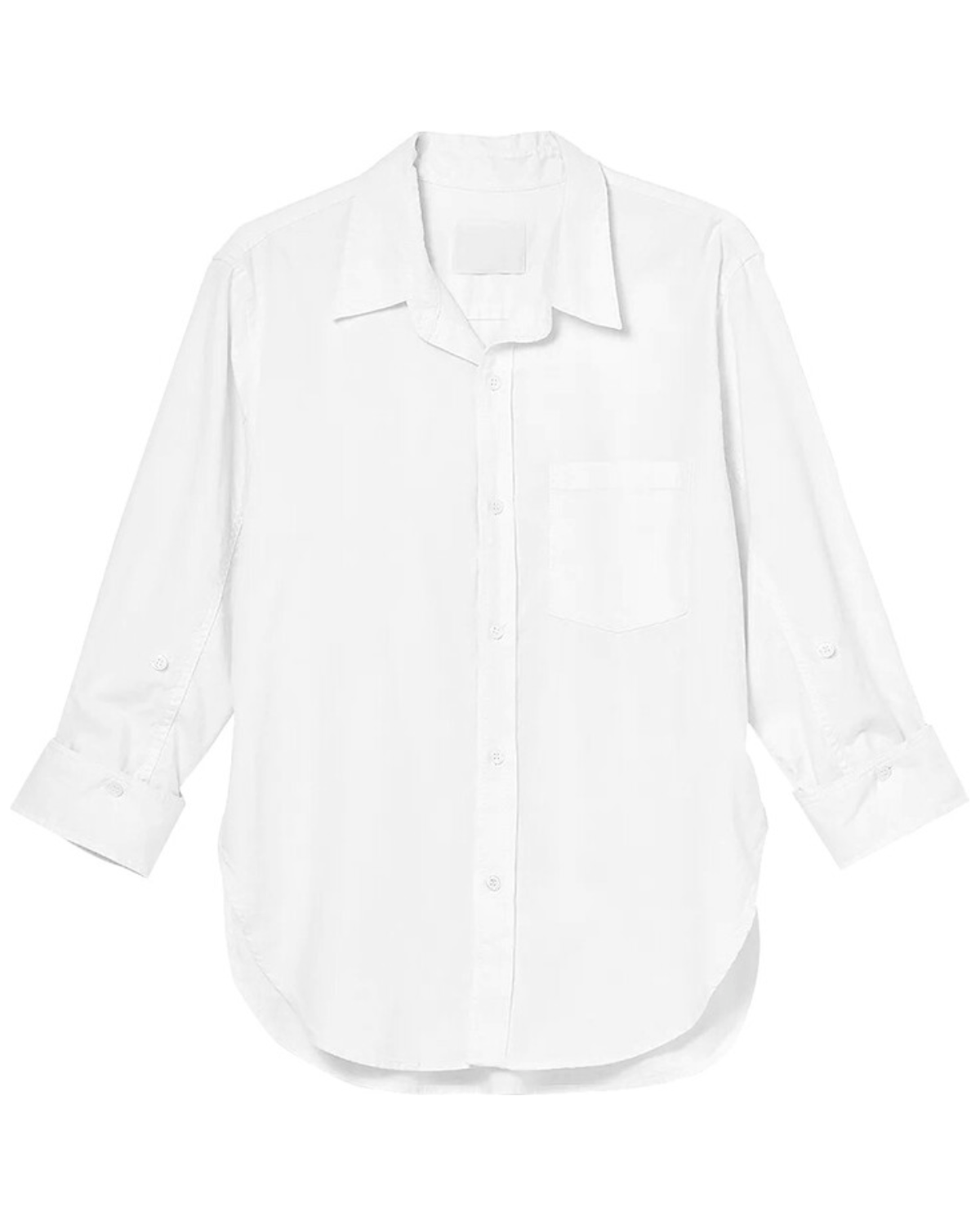 Kayla Shrunken Shirting (Optic White)