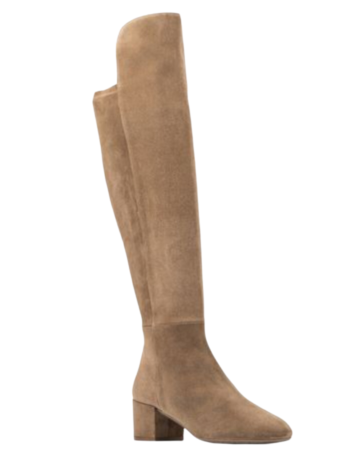 Lizetta Silky Suede Stretch Tall Boot (Champagne)
