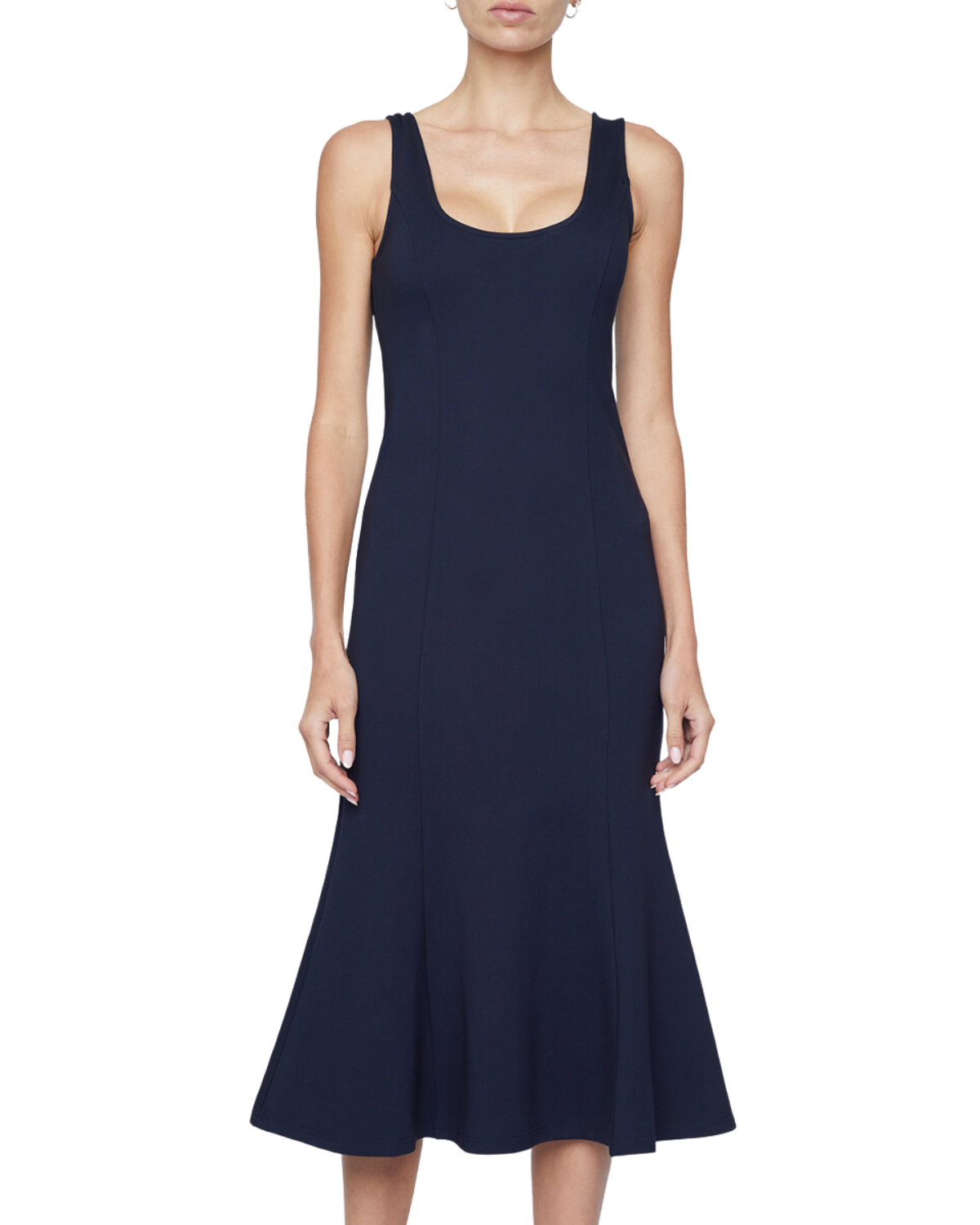 Bisous Flared Sleeveless Dress (Midnight)