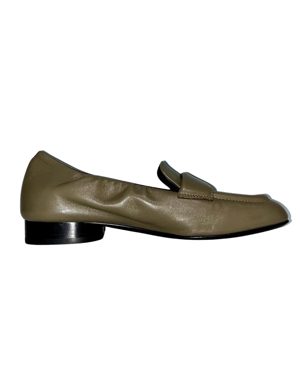 Leather Loafer (Army Green)