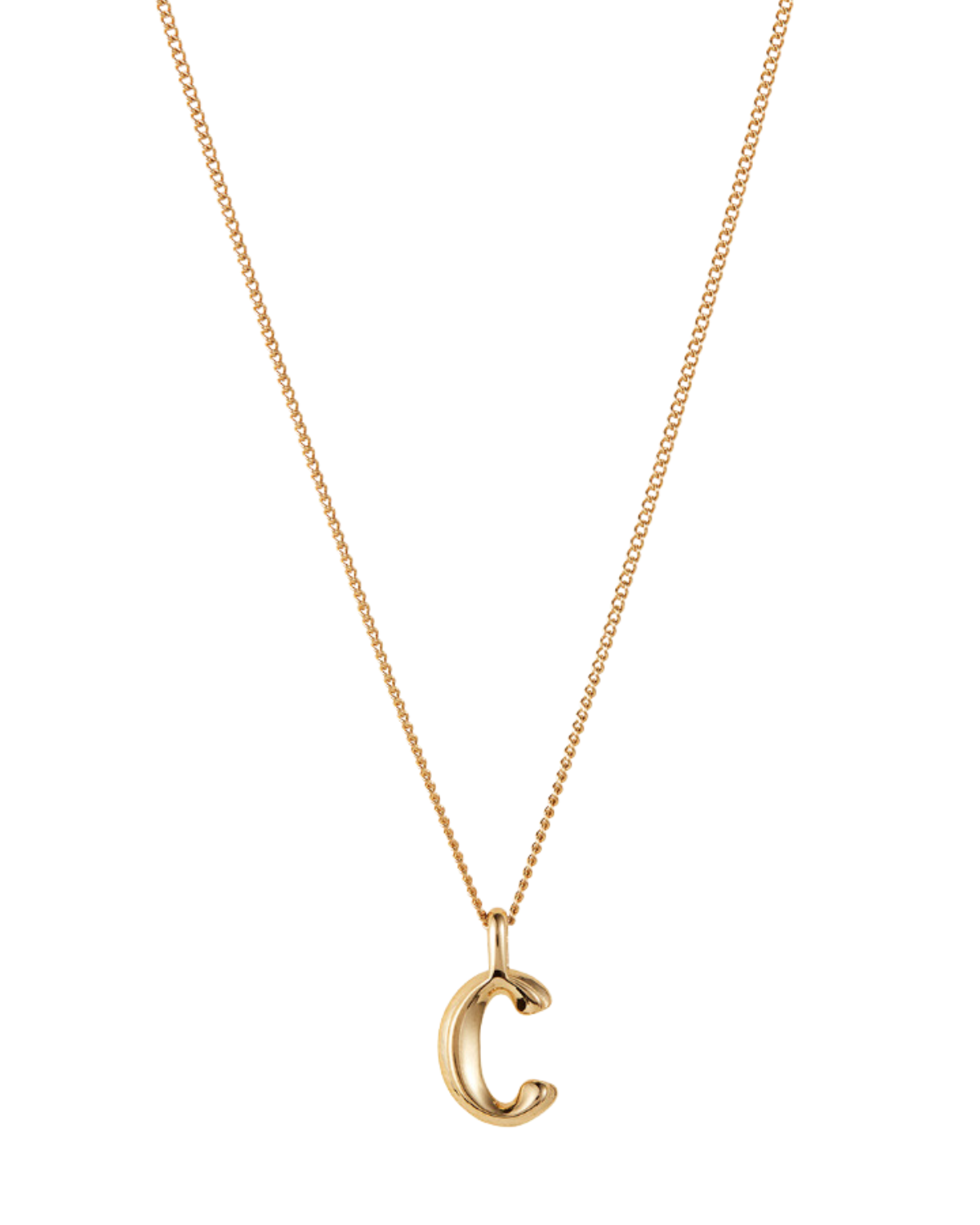 Monogram Necklace - C (Gold)