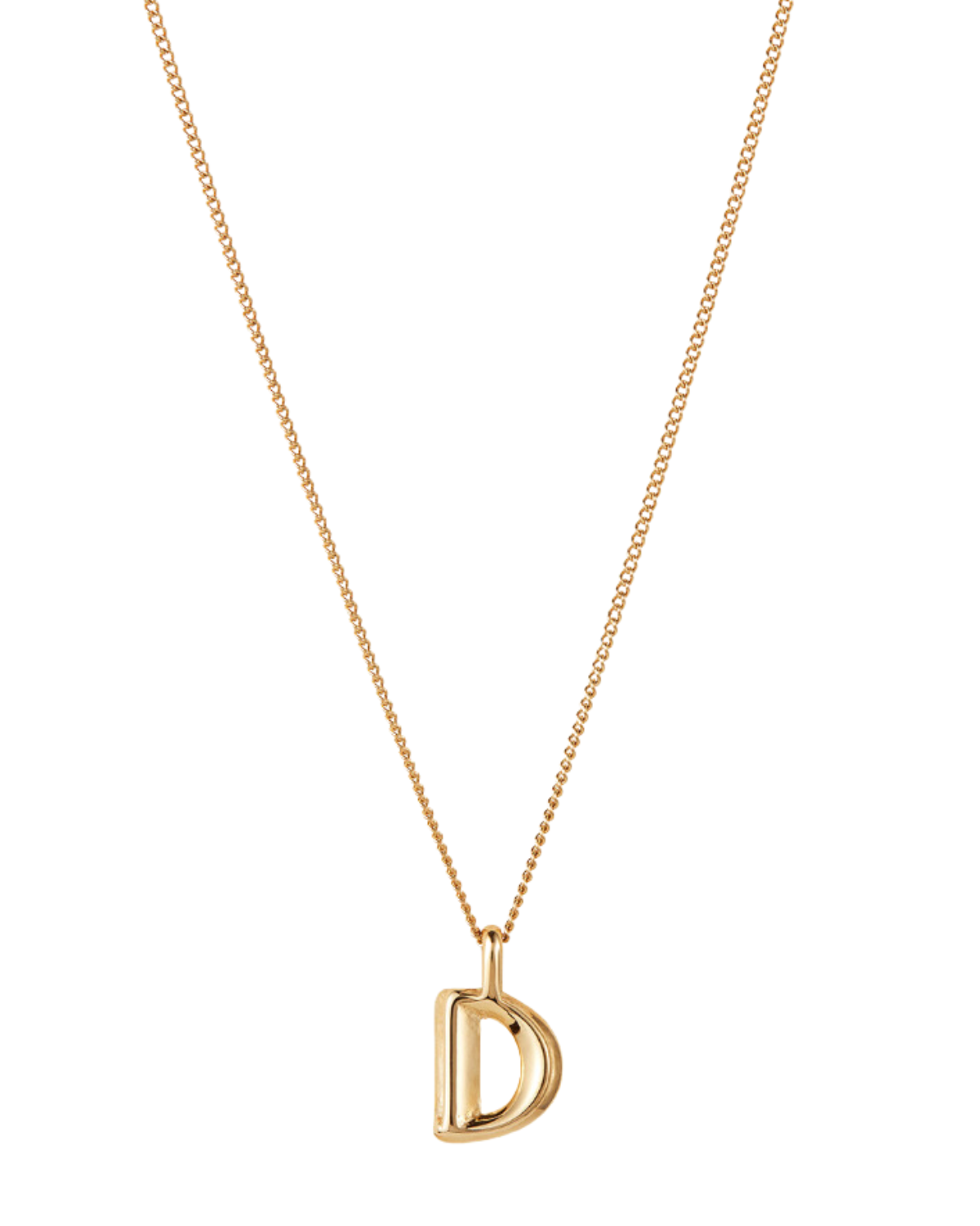 Monogram Necklace - D (Gold)