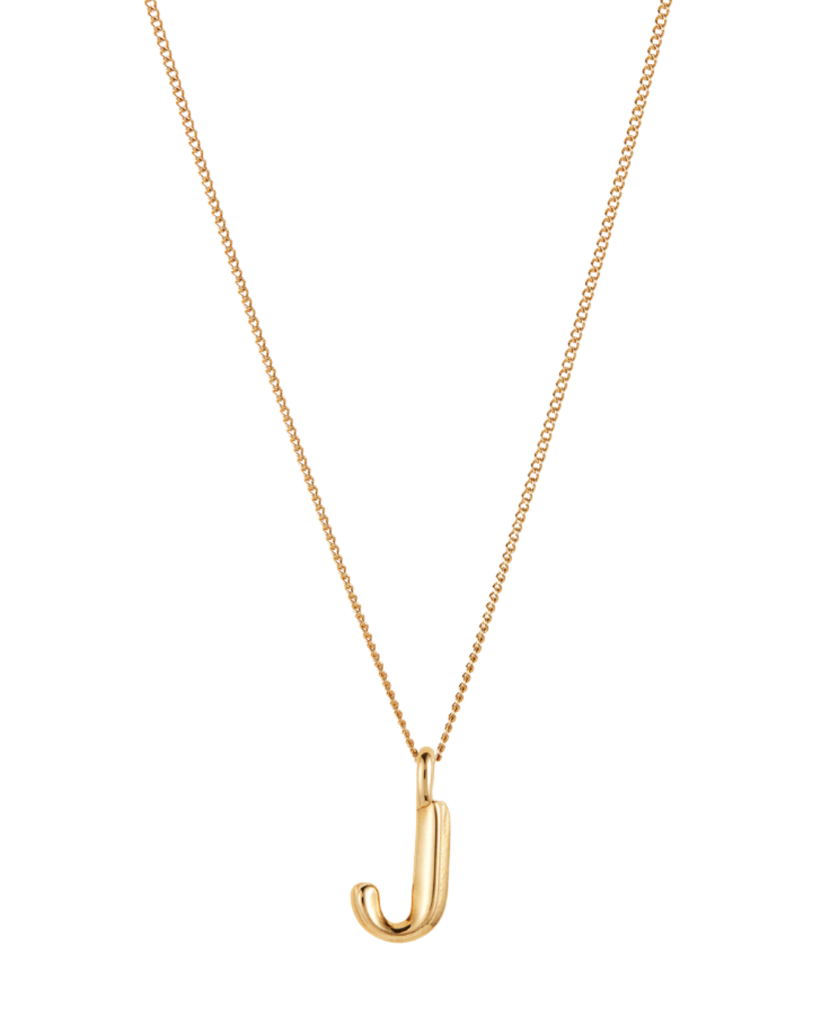 Monogram Necklace - J (Gold)