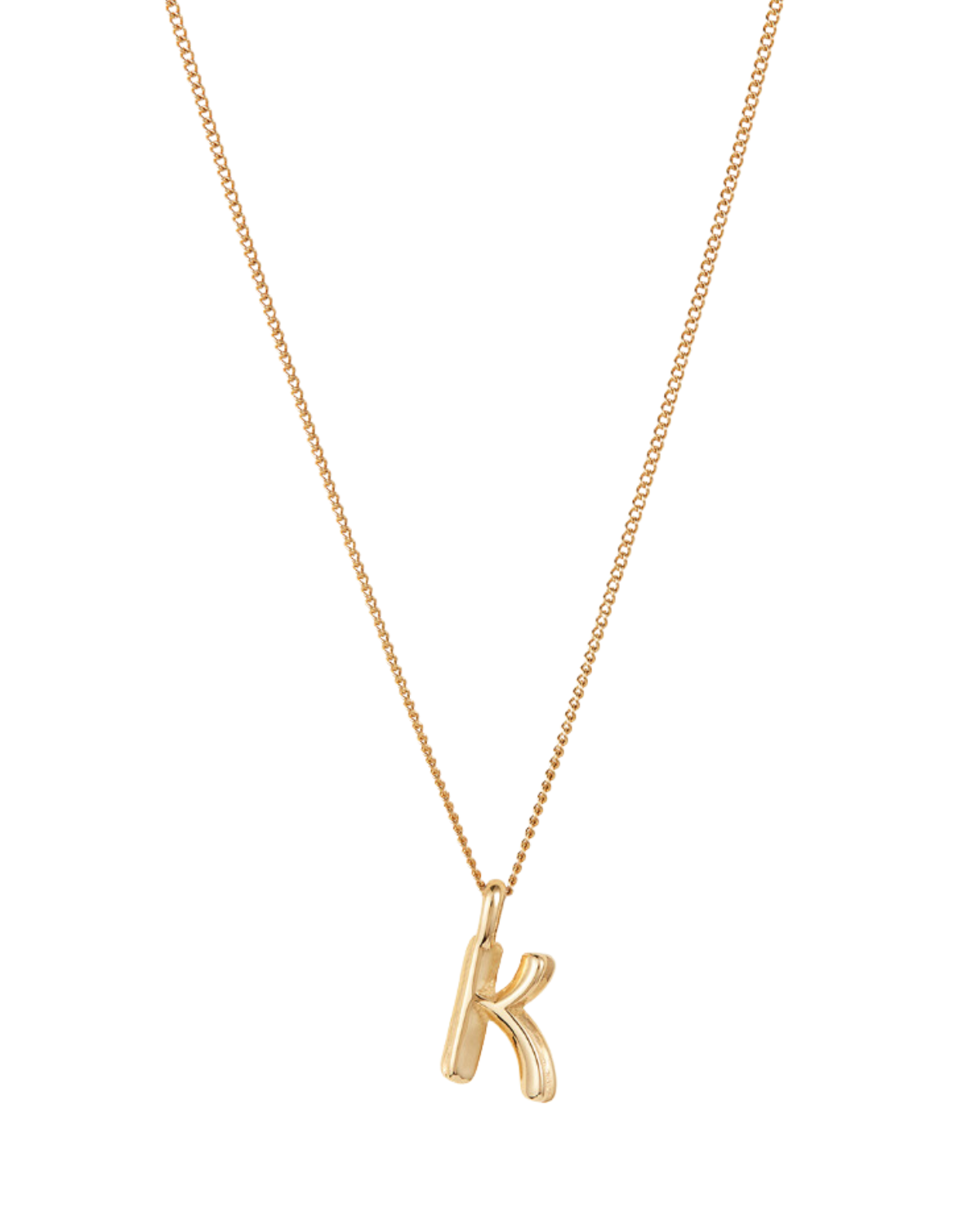 Monogram Necklace - K (Gold)