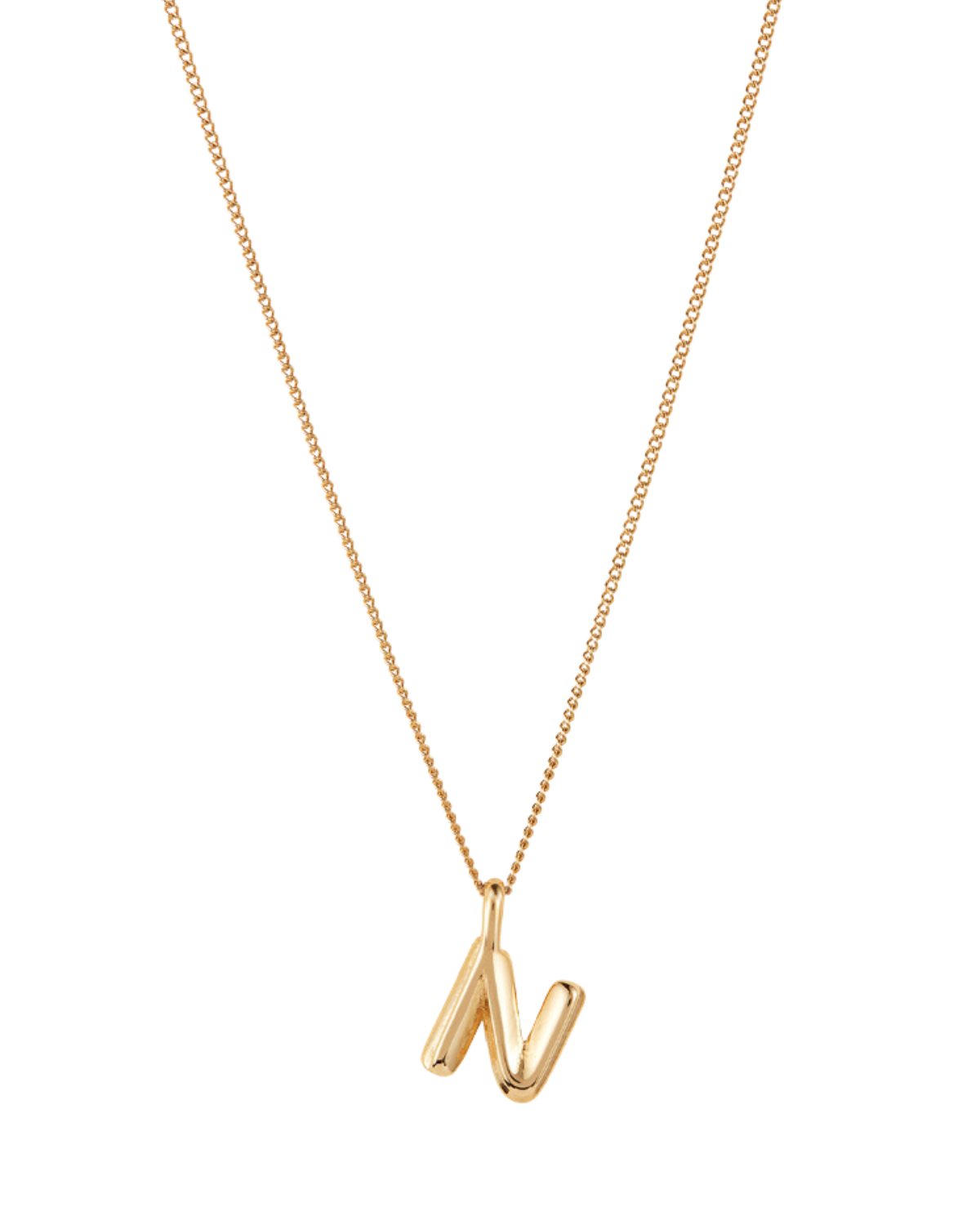 Monogram Necklace - N (Gold)