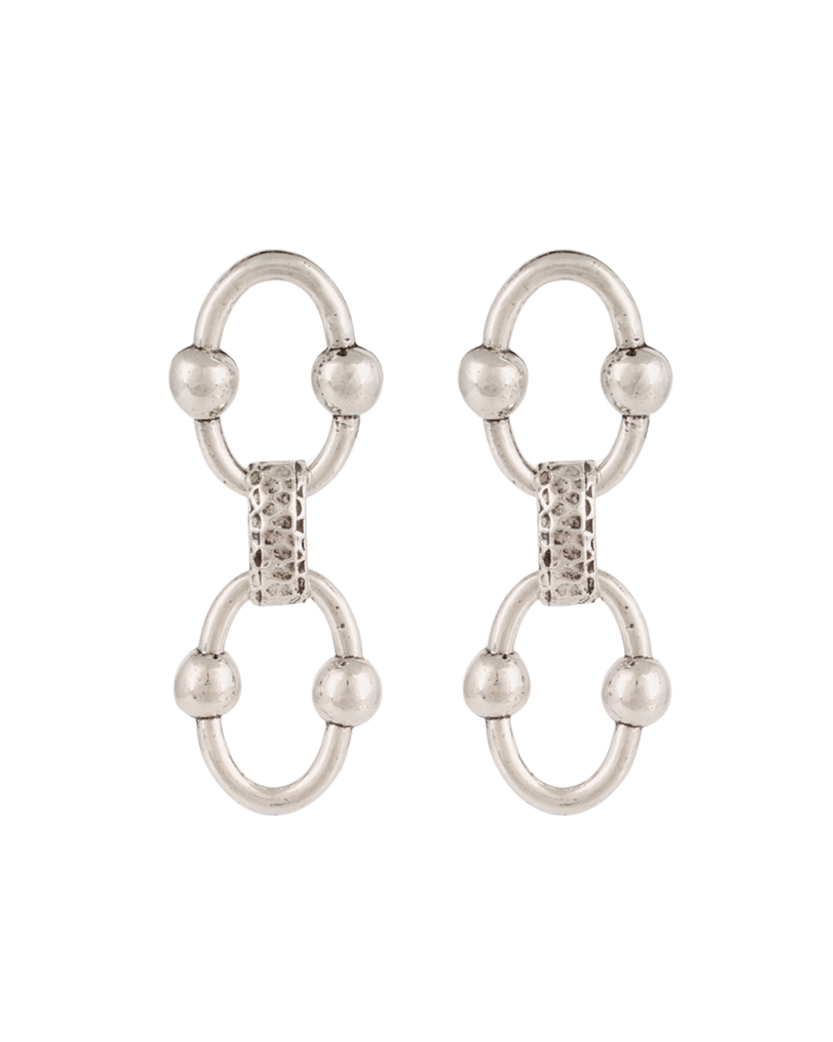 Rivage Link Earrings (Silver)