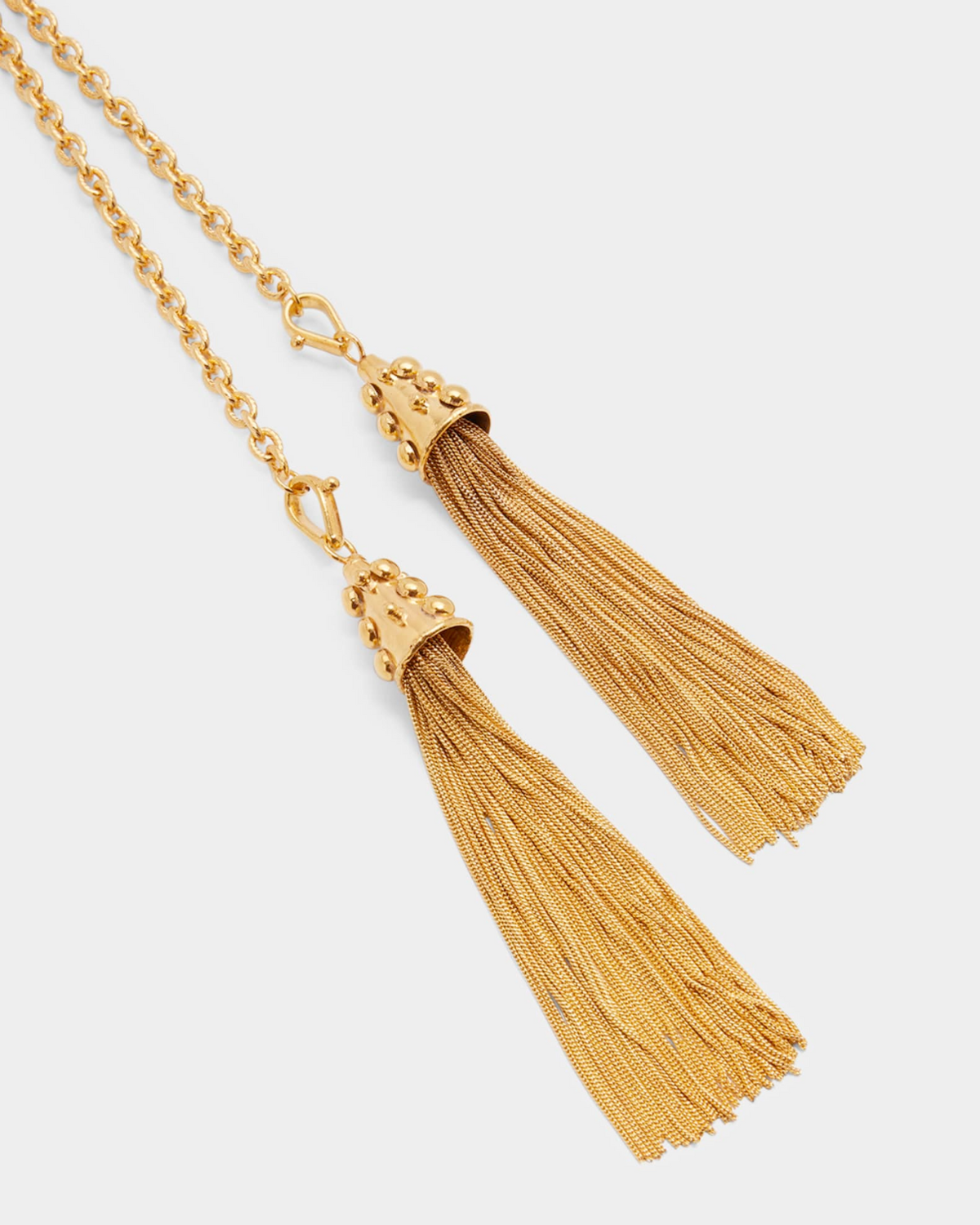 2 Pompons Necklace (Gold)