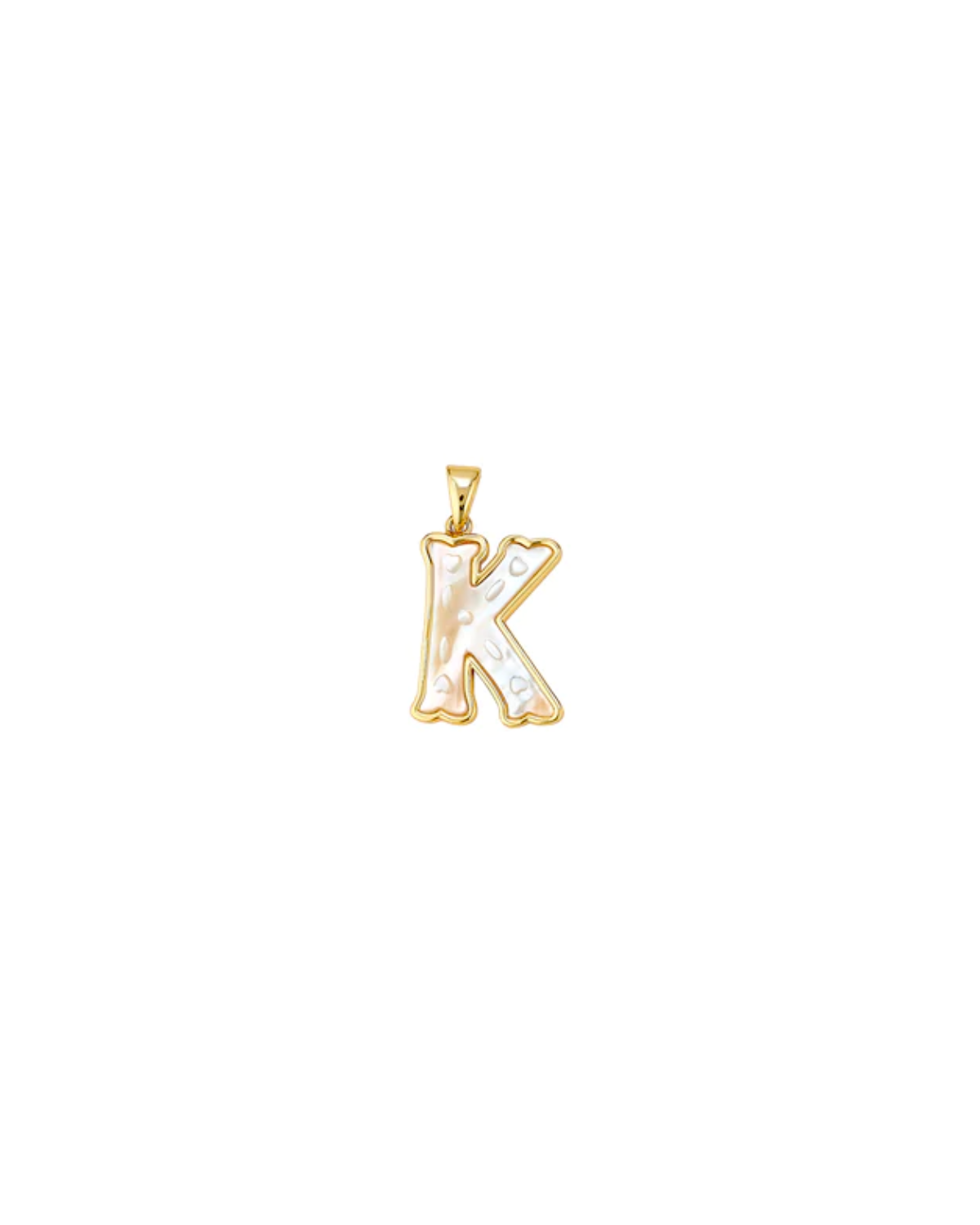 Mini Letter Charm - K