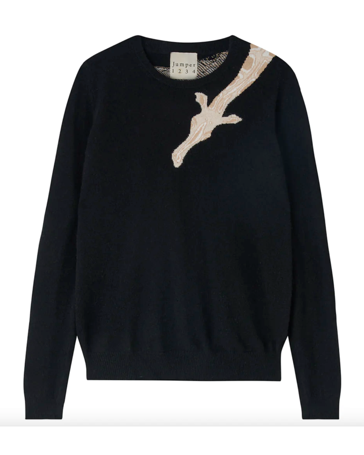 Giraffe Crewneck Sweater (Black)