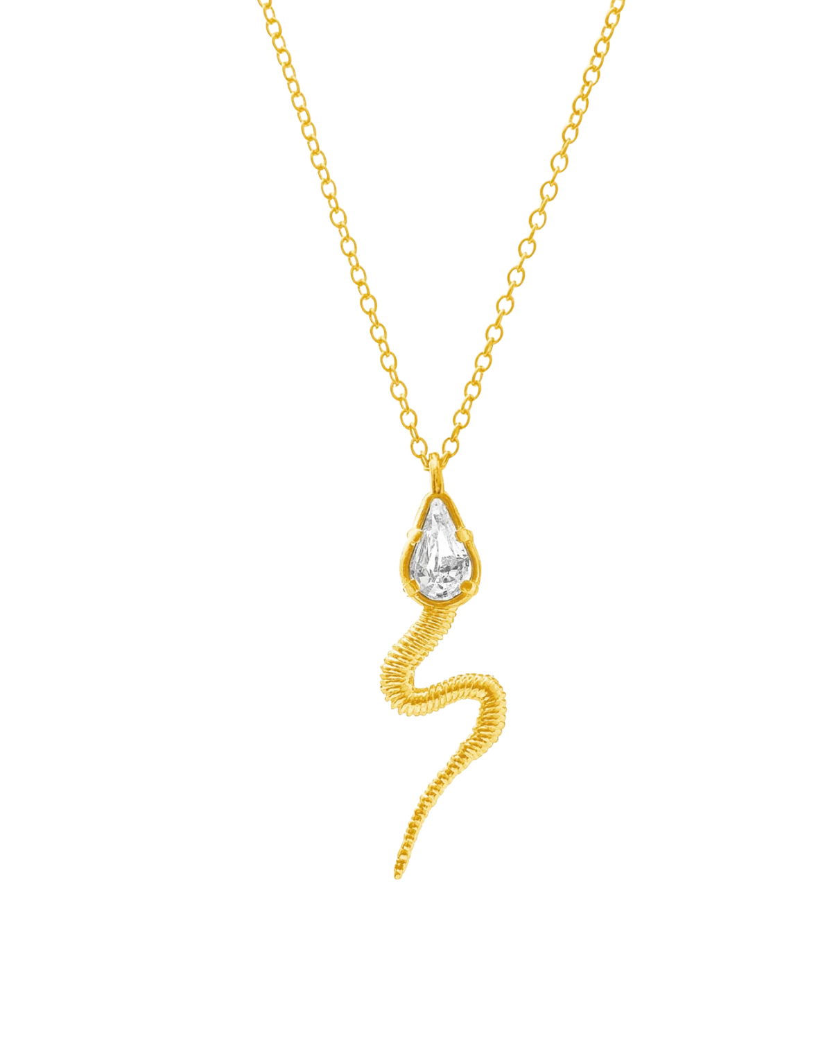 Snaky Necklace (Gold/Crystal)