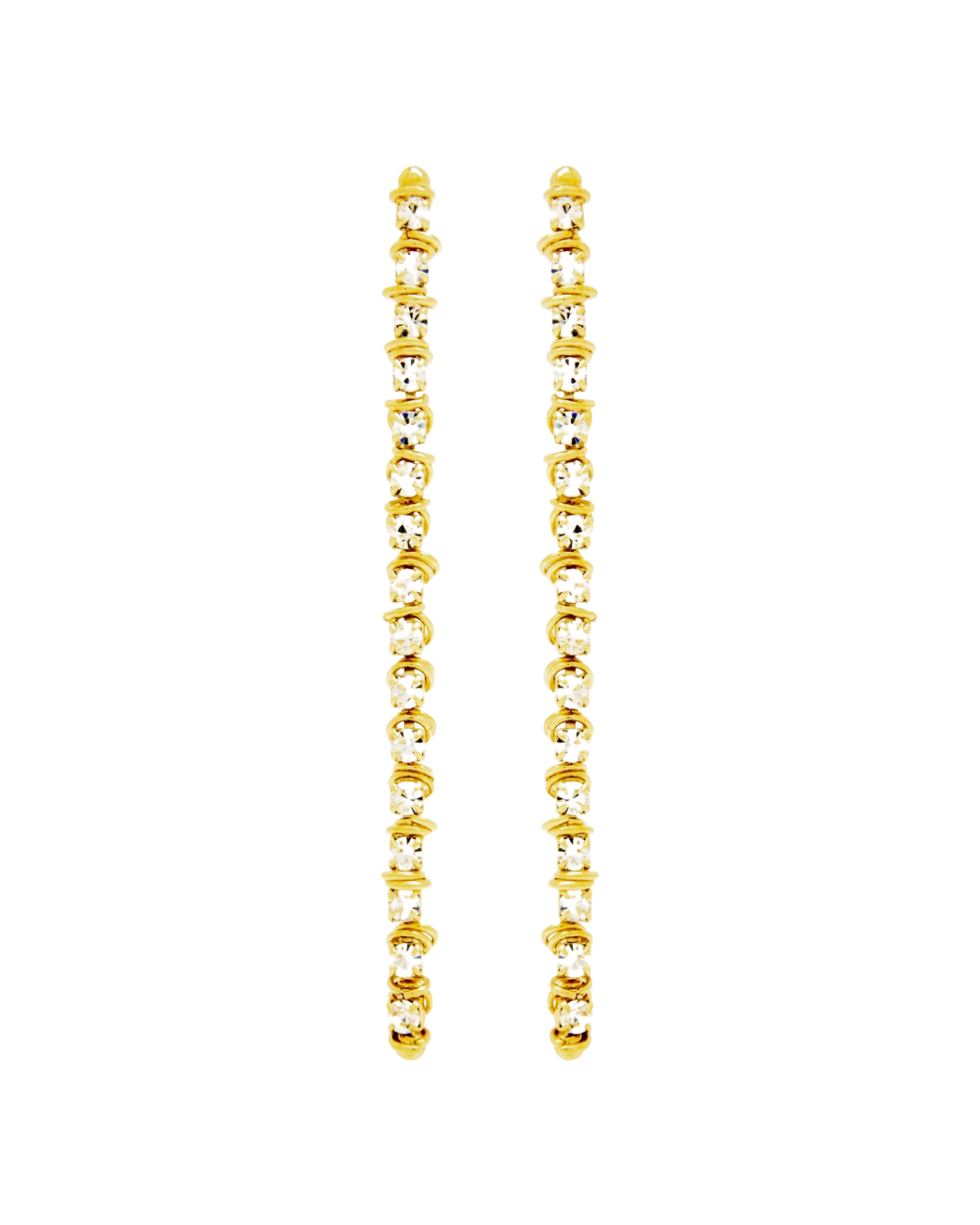 Luciole Earrings (Gold Crystal)