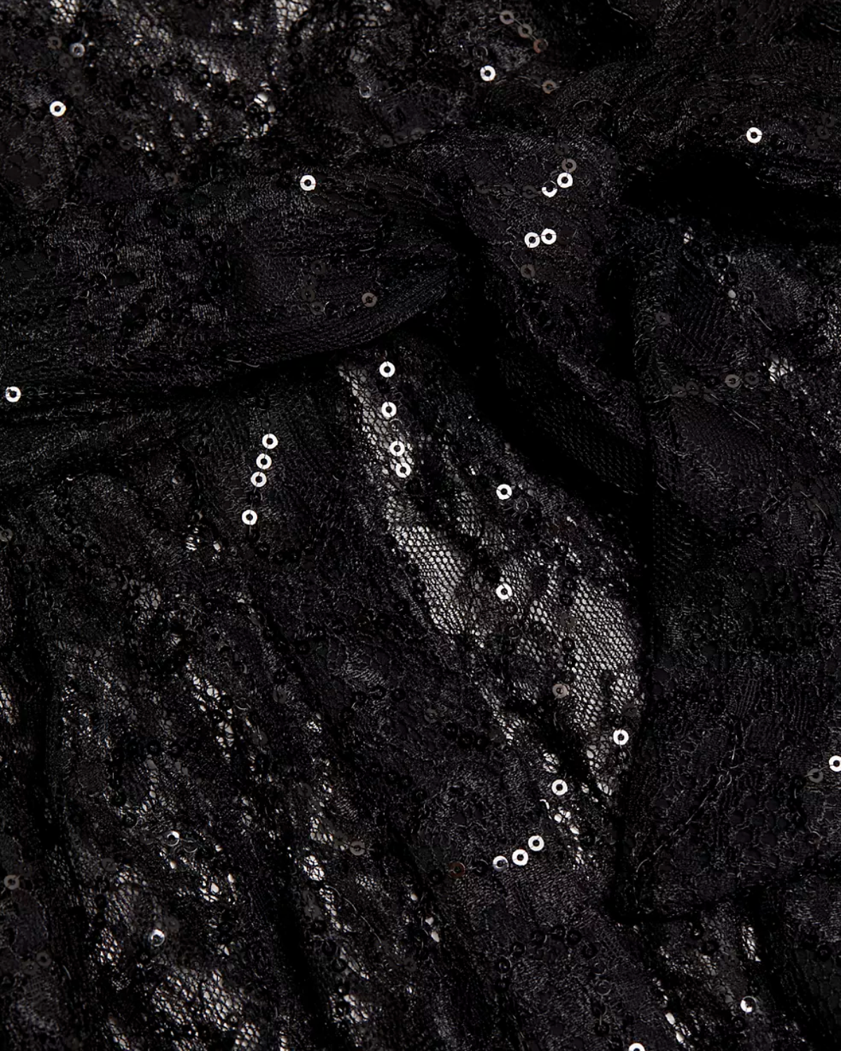 Frida Button Down Lace Dress (Black)