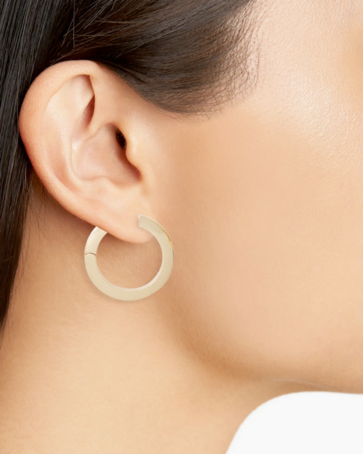 Toni Hinged Hoop Earrings (Gold)