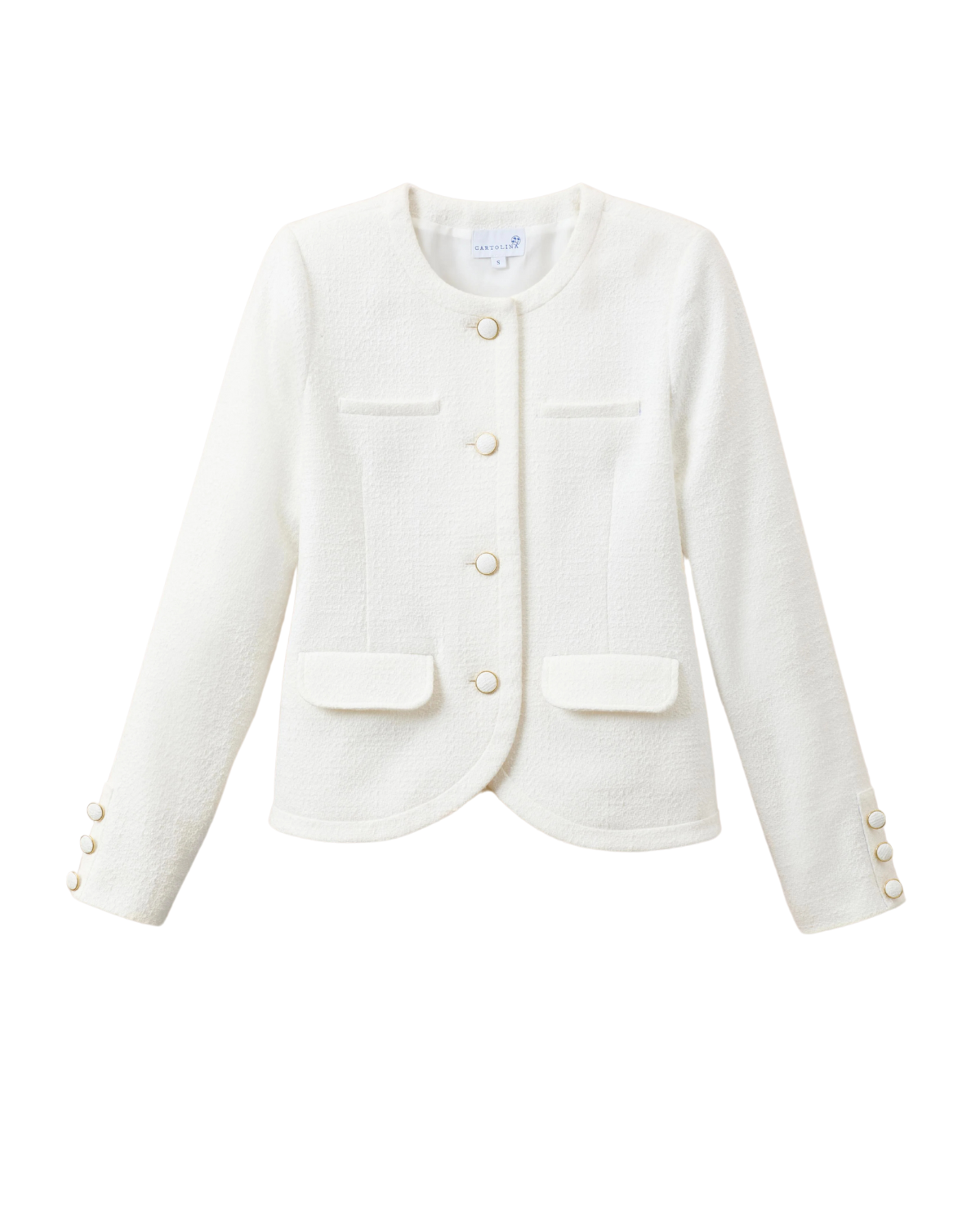 Lane Tweed Jacket (Optic White)