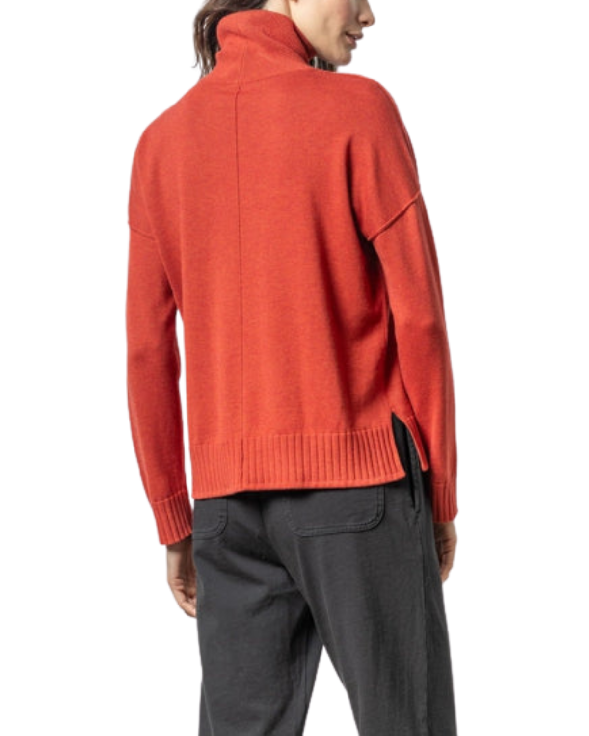 Relaxed Turtleneck Sweater (Lava)