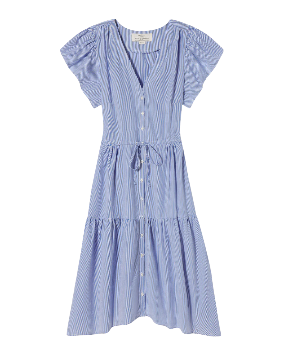 Kristi Dress (Blue/White Stripe)